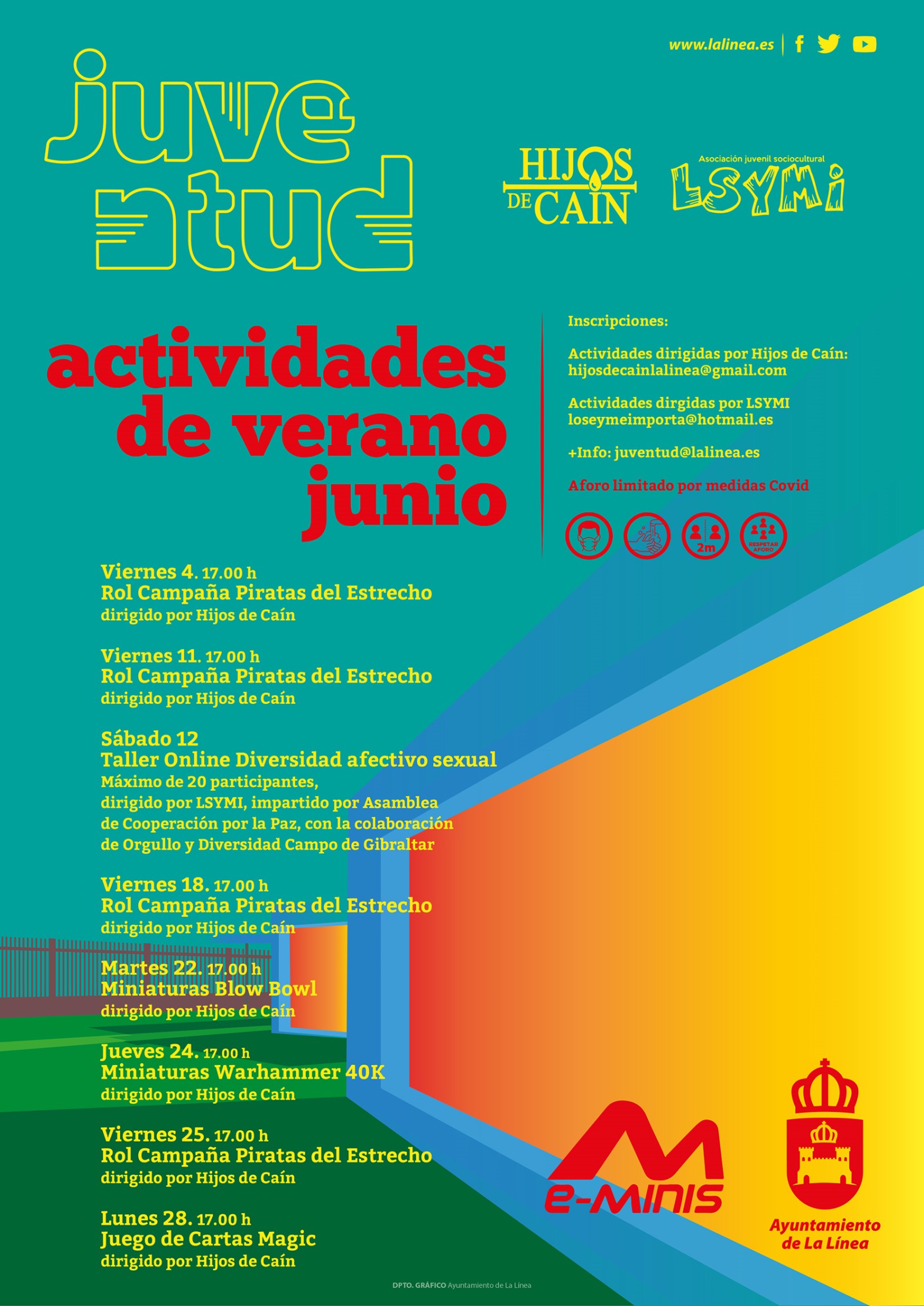 Juventud organiza un calendario de actividades para junio con la colaboración de Lo Sé y Me Importa y Los Hijos de Caín