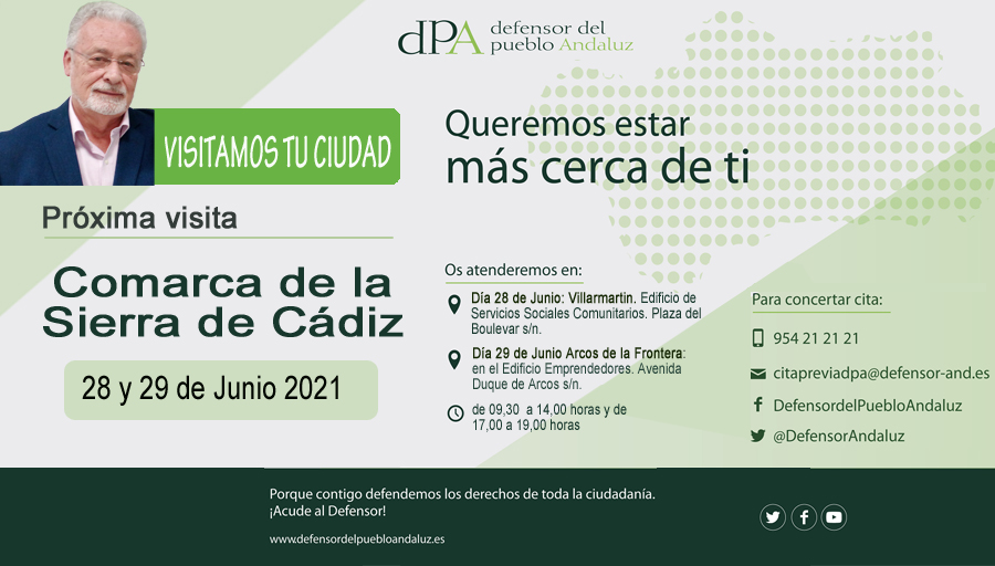 Visita la oficina del Defensor del Pueblo Andaluz