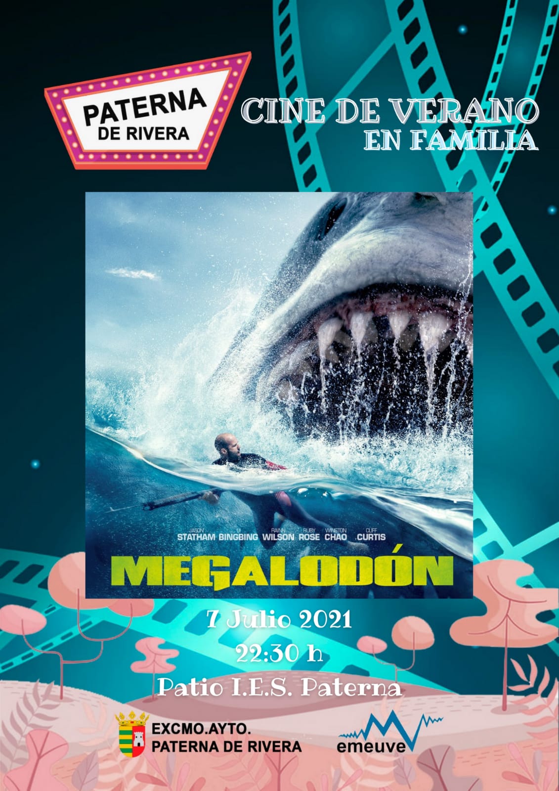 COMIENZA EL PROGRAMA CINE EN FAMILIA, CON LA PELÍCULA TERROR Y AVENTURA "MEGALODÓN"