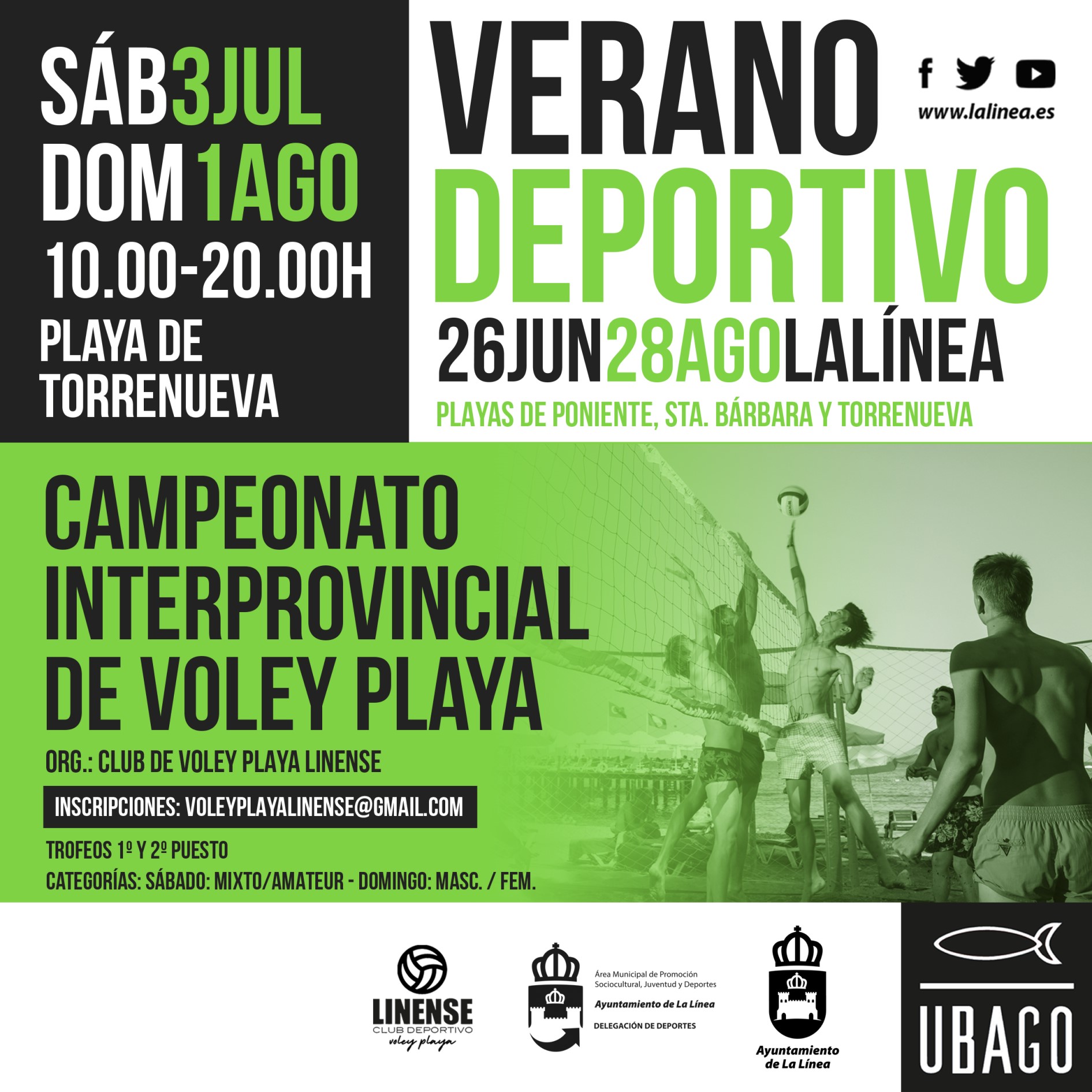 El sábado, Campeonato Interprovincial de Voley Playa en Santa Bárbara