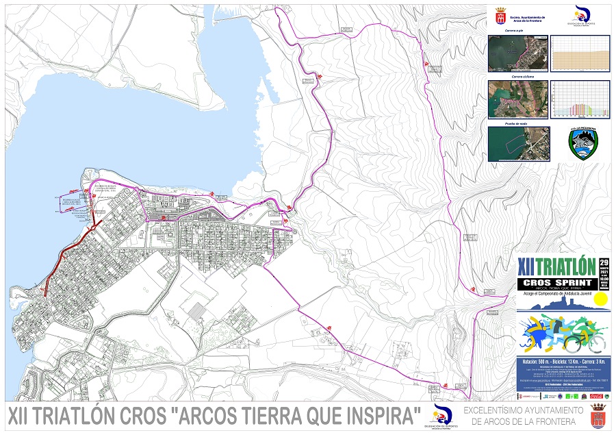 Recorrido del XII Triatlón Cros Sprint 'Arcos Tierra que Inspira'