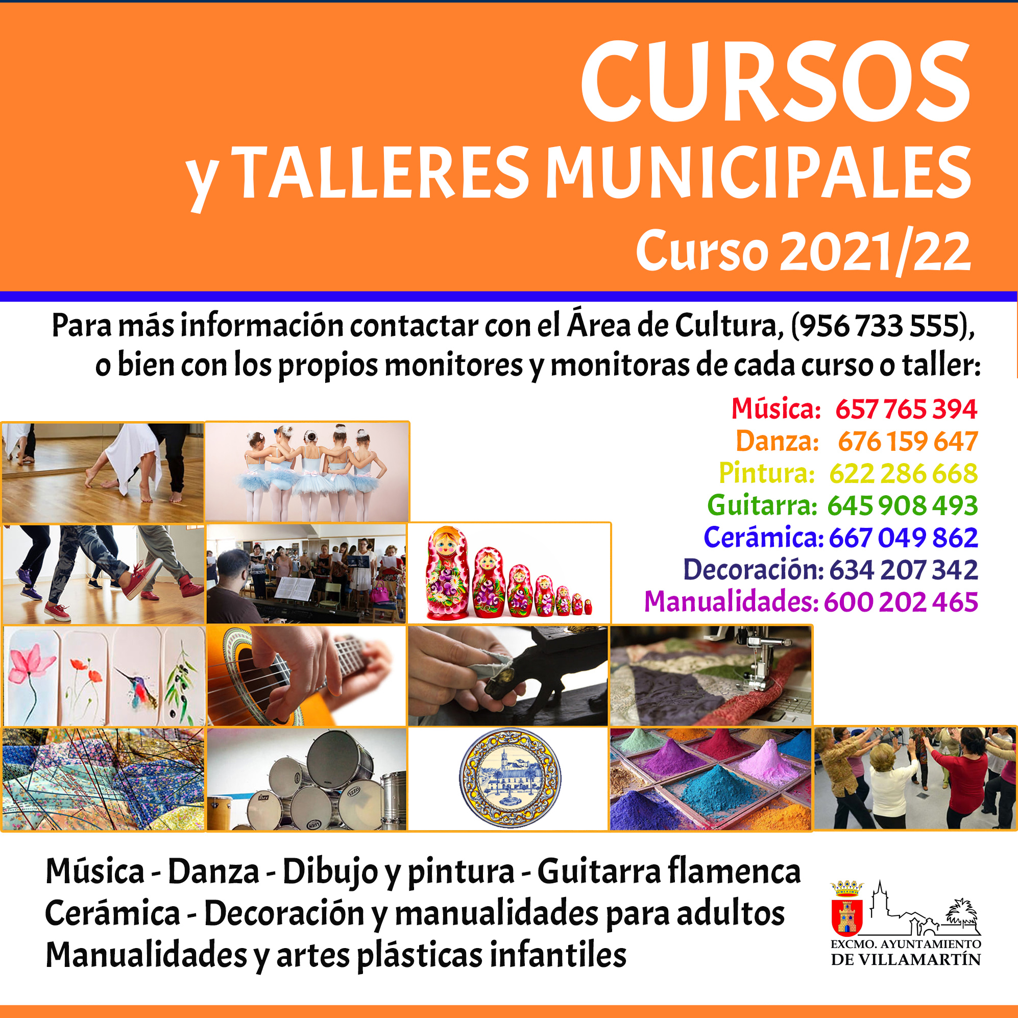 Comienzan los cursos y talleres municipales 2021/22