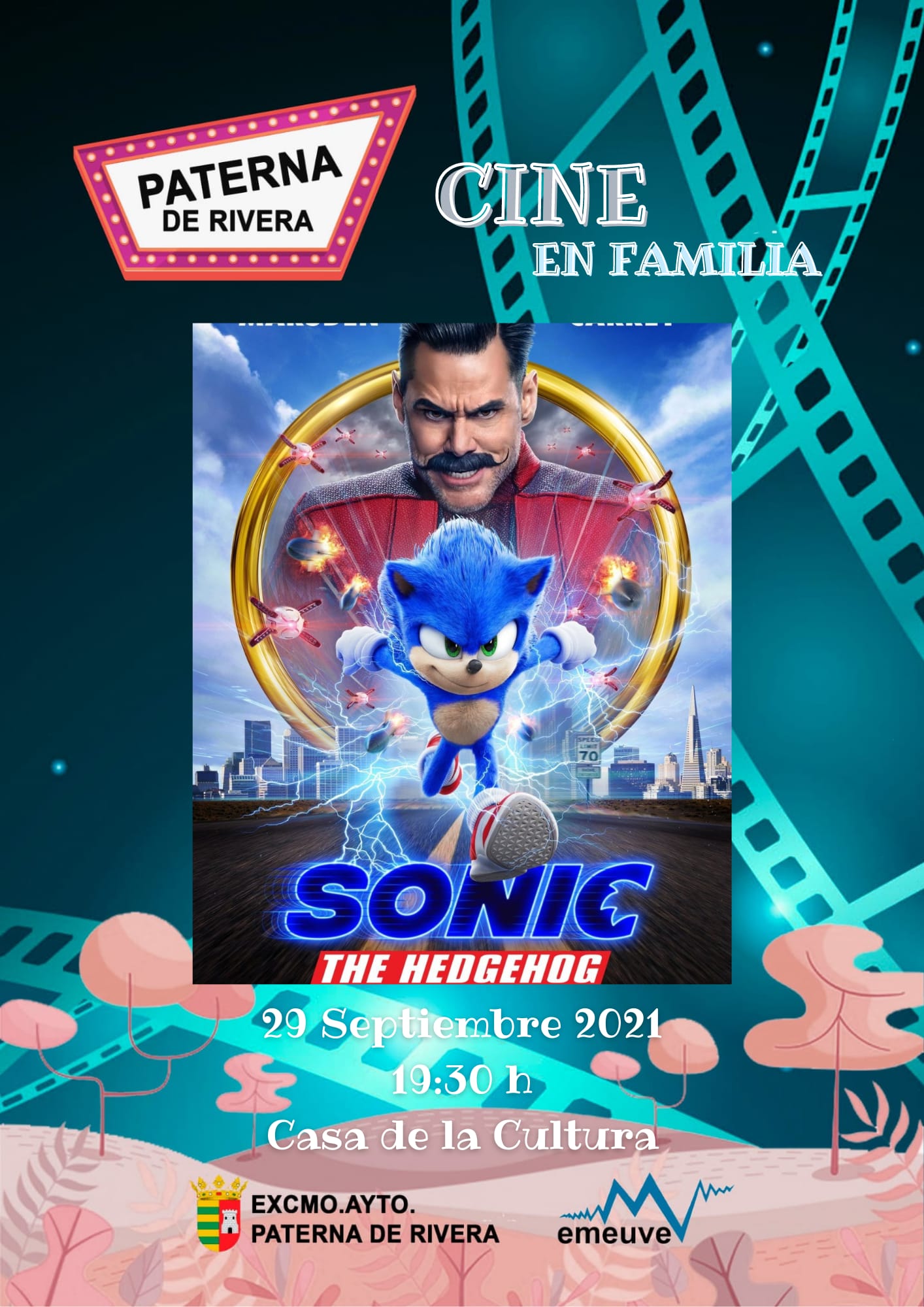 PRÓXIMAS PELÍCULAS A PROYECTAR EN EL PROGRAMA CINE EN FAMILIA DE PATERNA DE RIVERA. MIÉCOLES 29 DE SEPTIEMBRE Y VIERNES 1 DE OCTUBRE