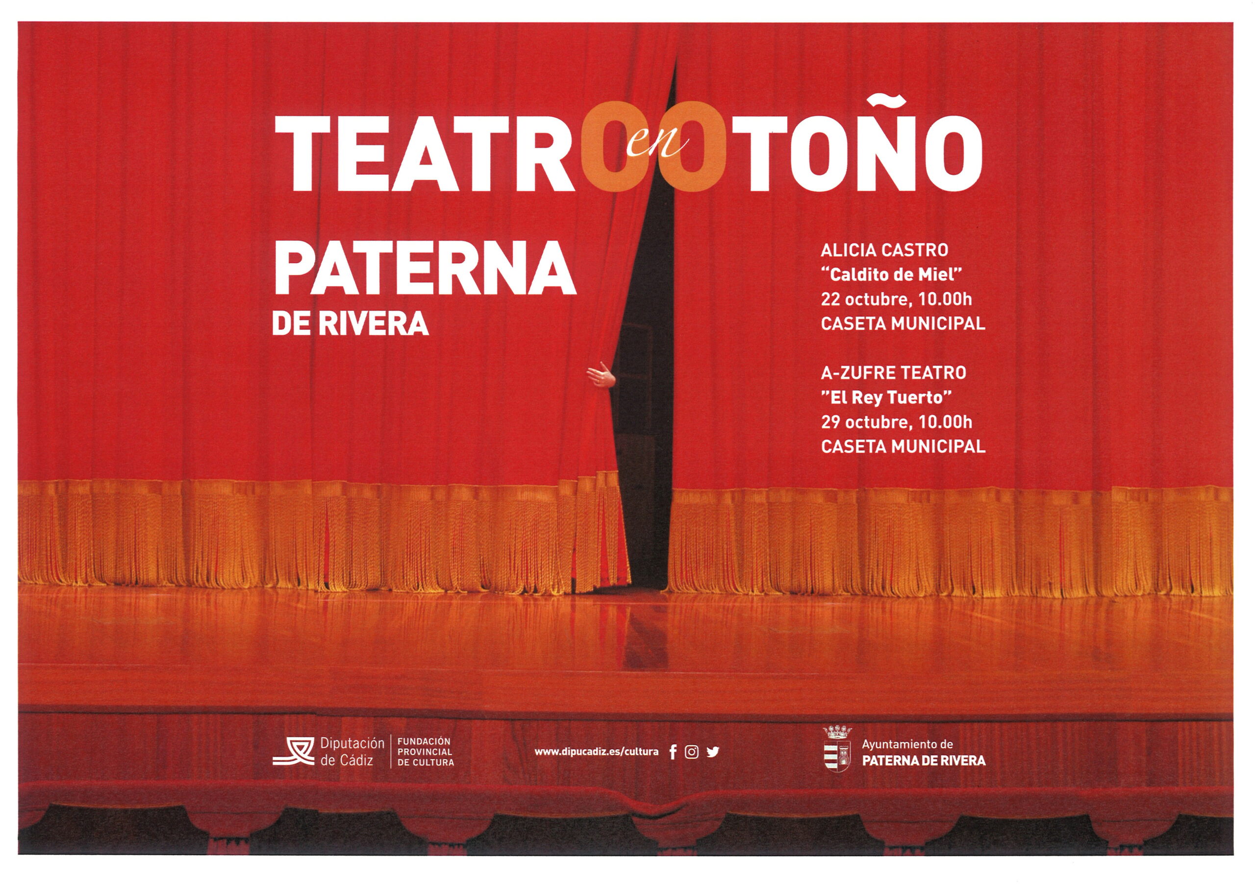 PROGRAMA DE TEATRO DE OTOÑO DE PATERNA DE RIVERA