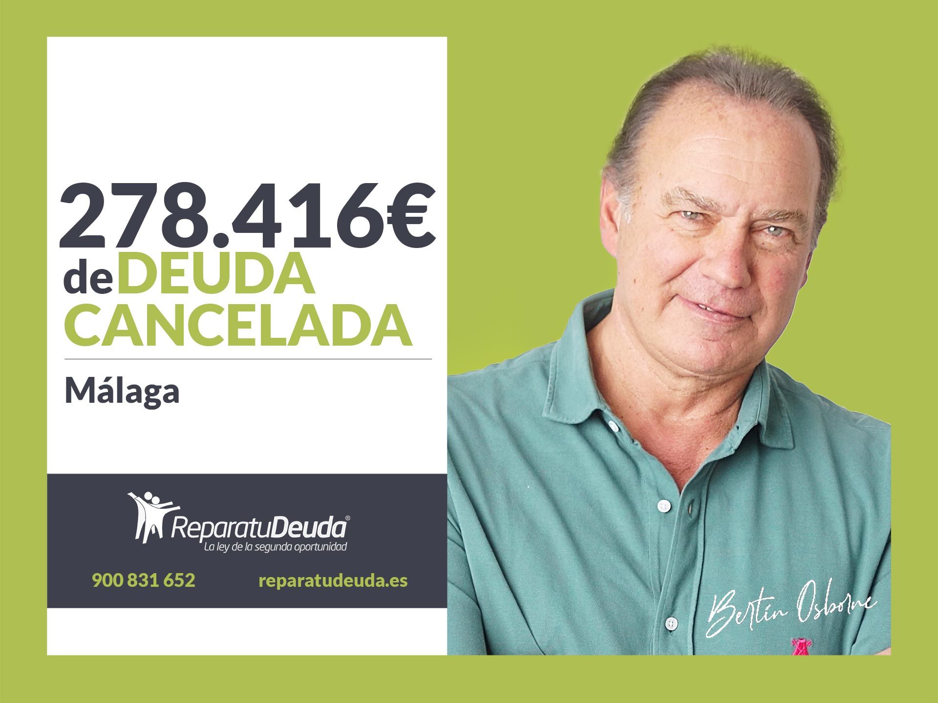 Repara tu Deuda Abogados cancela 278.416€ en Málaga (Andalucía) con la Ley de Segunda Oportunidad