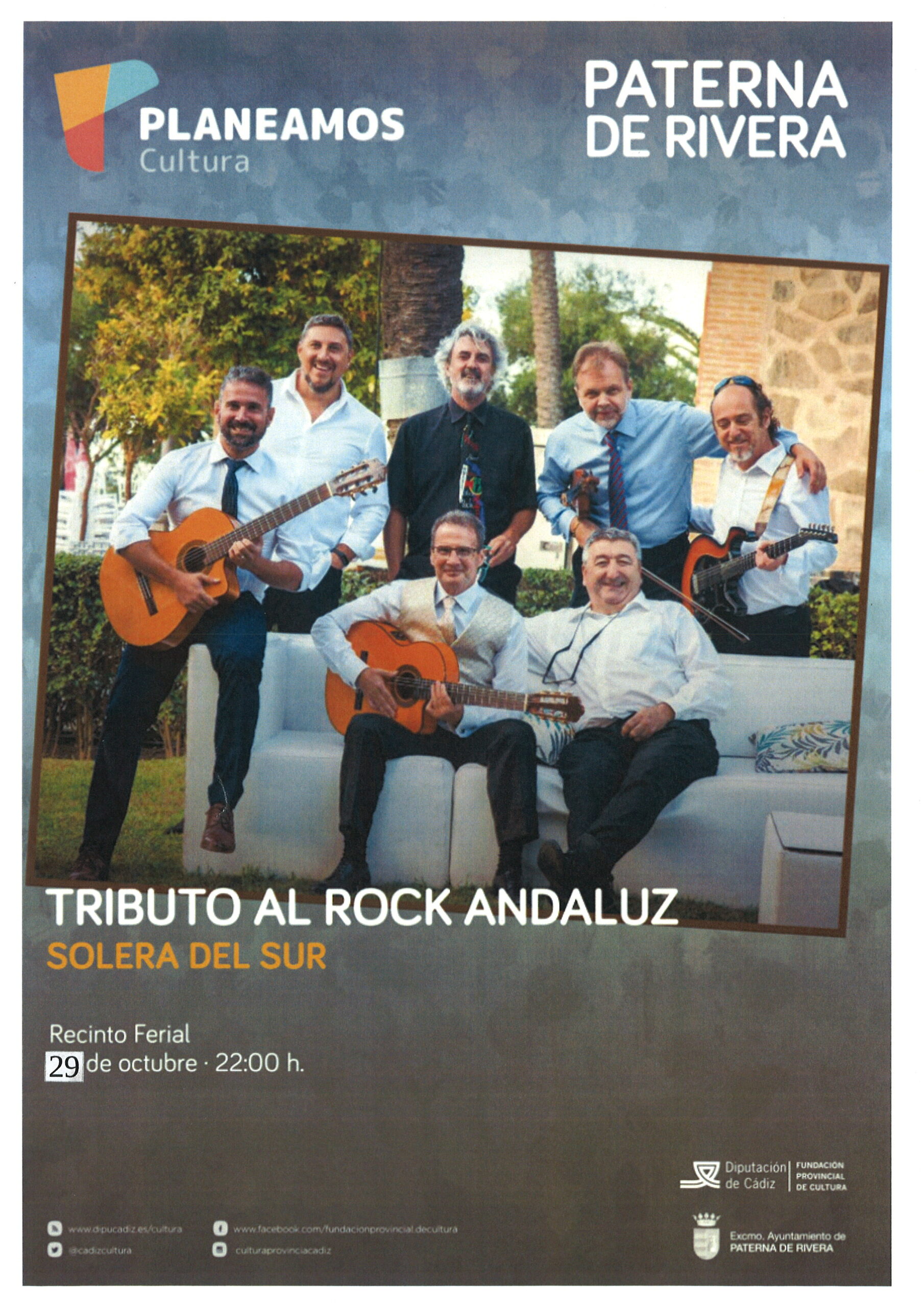 TRIBUTO AL ROCK ANDALUZ EN PATERNA DE RIVERA, CON LA ORQUESTA SOLERA DEL SUR