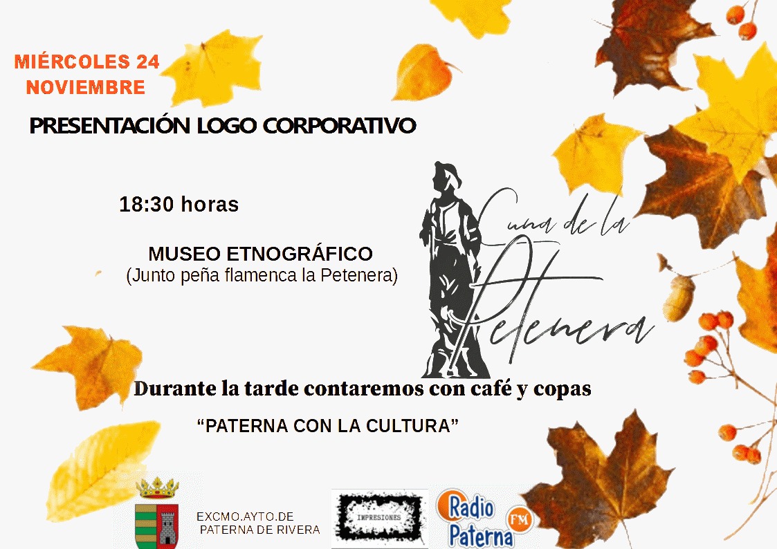 PRESENTACIÓN DEL LOGO CORPORATIVO DEL AYUNTAMIENTO DE PATERNA DE RIVERA, EN EL MUSEO ETNOLÓGICO Y ETNOGRÁFICO DE PATERNA