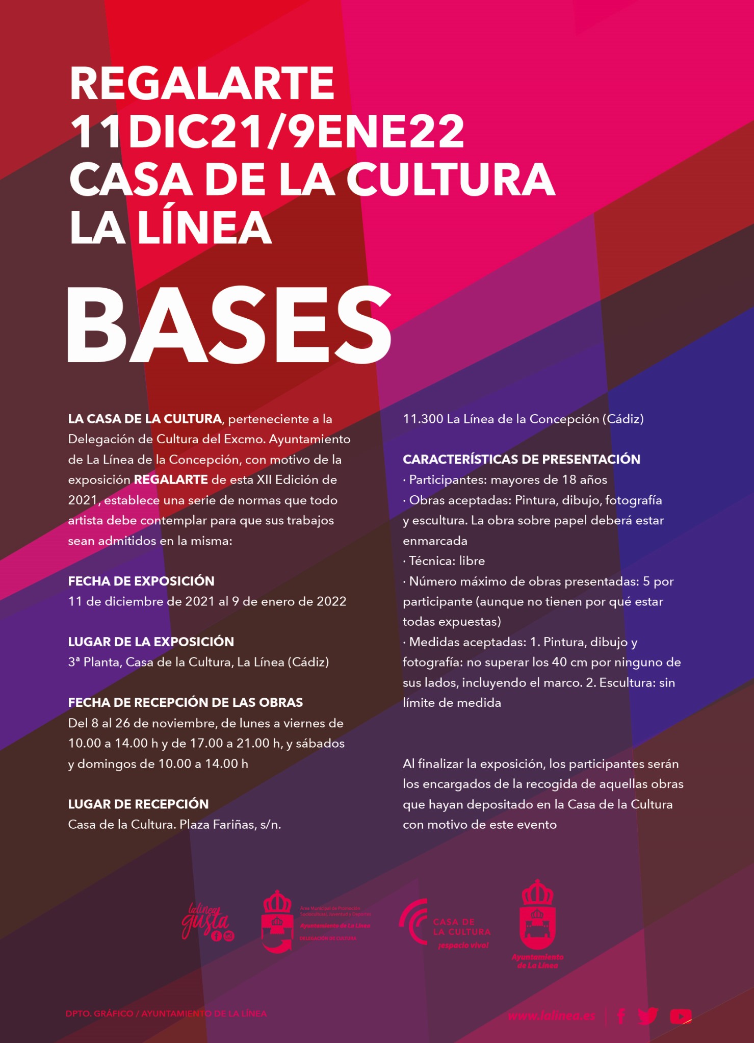 Cultura recuerda que la recepción de obras para la XII edición de Regalarte finaliza el viernes