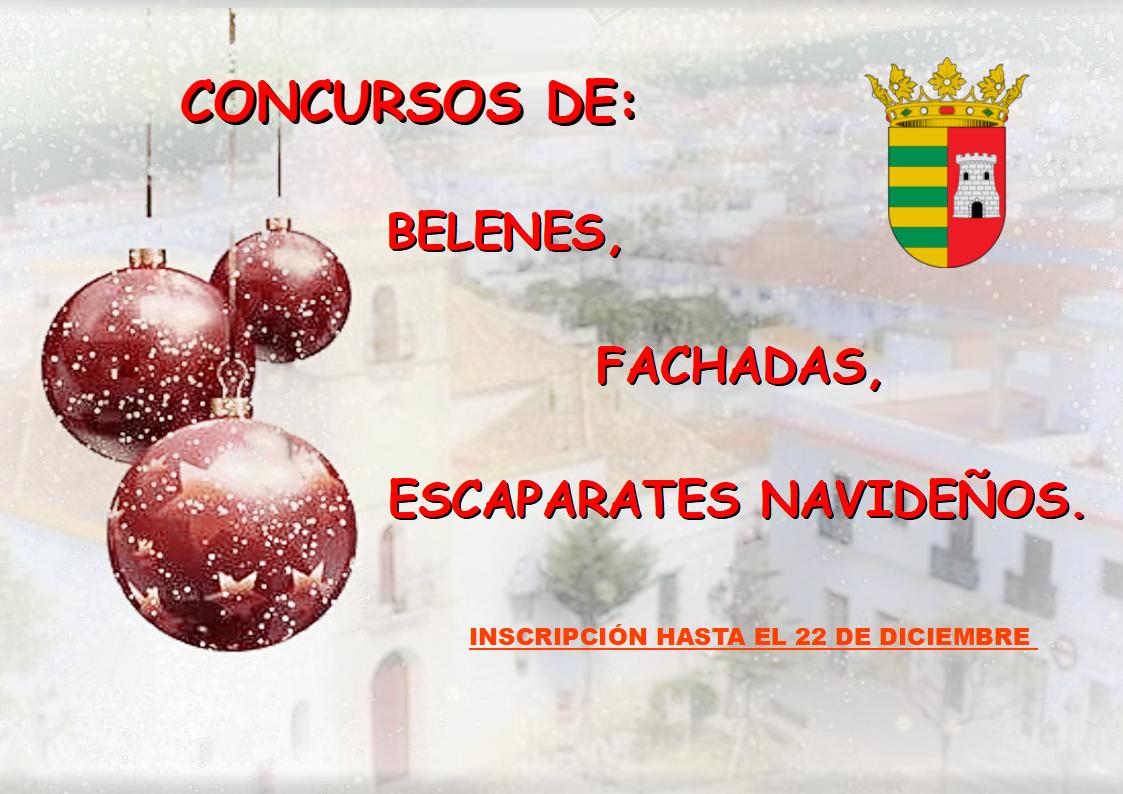 CARTEL DE LA CONVOCATORIA DE LOS CONCURSO DE BELENES, FACHADAS Y ESCAPARATES NAVIDEÑOS, 2021