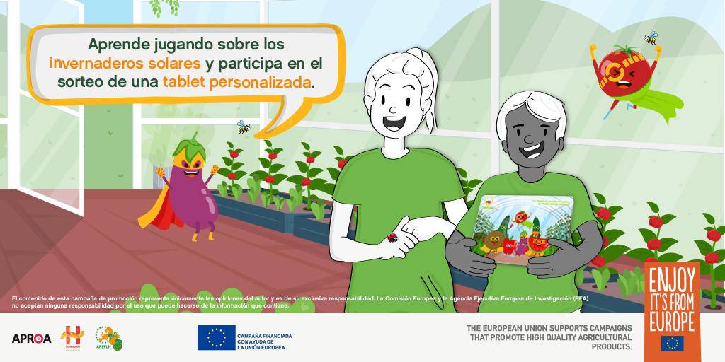 El programa Cute Solar invita a los más pequeños a jugar y aprender sobre los invernaderos solares