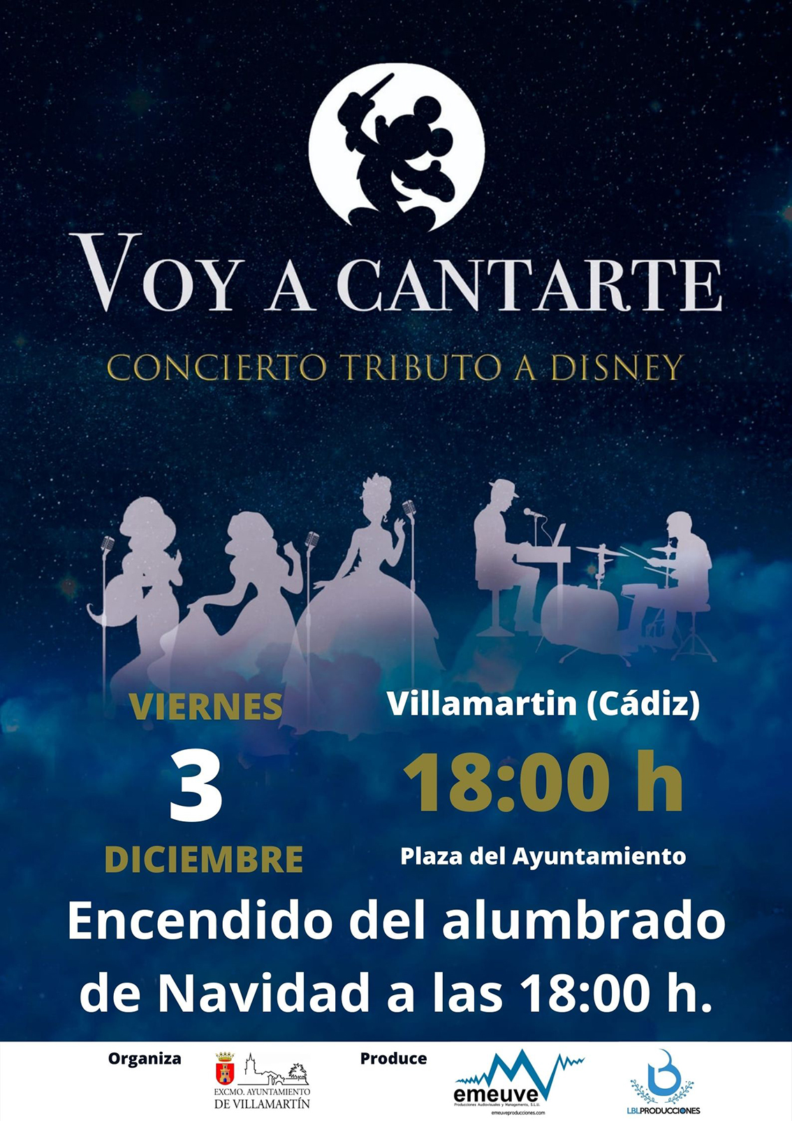 La Navidad se enciende en Villamartín al ritmo de música Disney