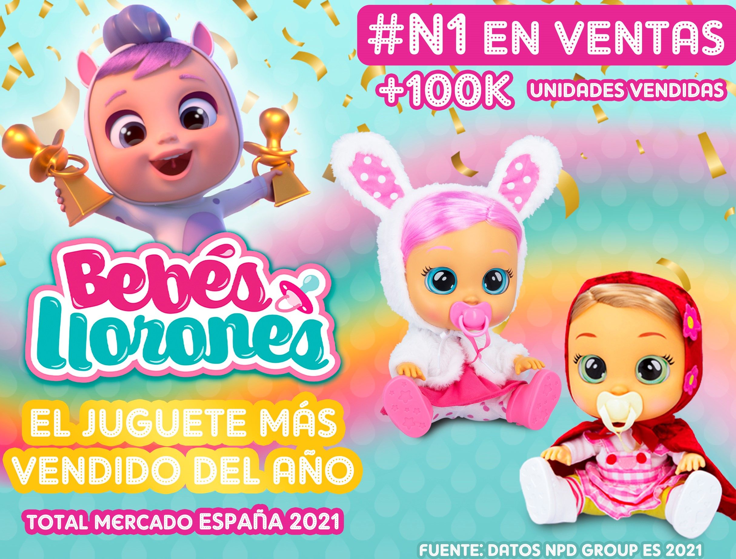 Bebés Llorones: el juguete más vendido de 2021