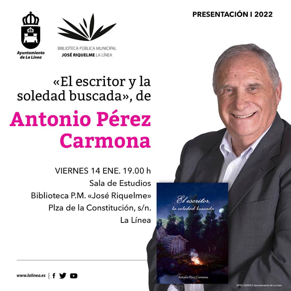 La Biblioteca inicia hoy su programación de enero con la presentación de un libro de Antonio Pérez Carmona