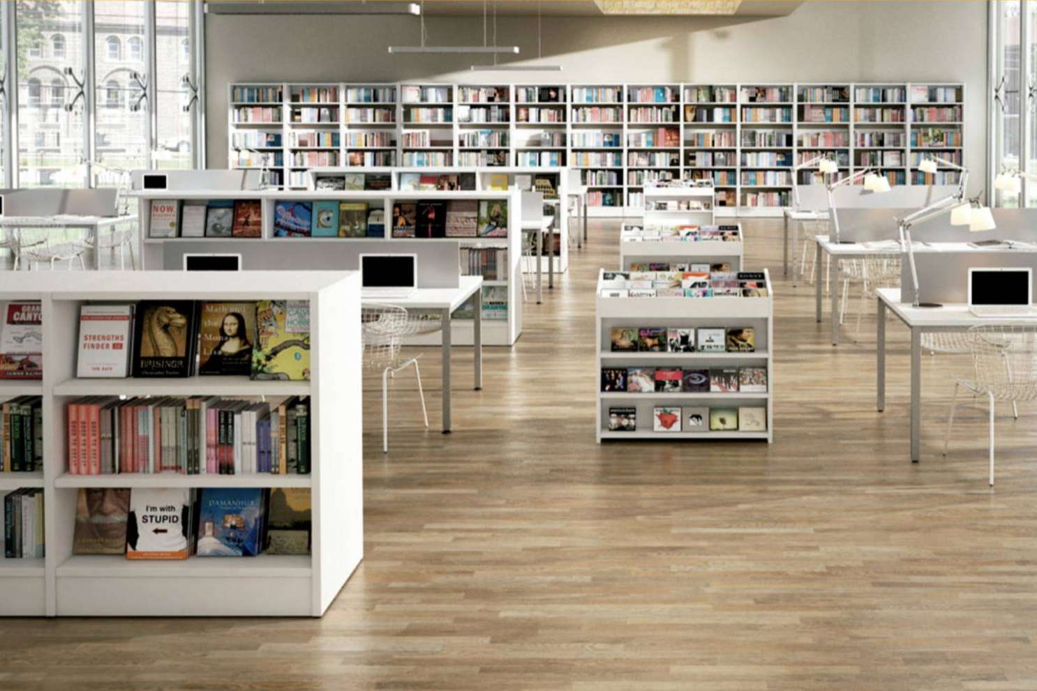 El mobiliario de calidad para biblioteca de OfficeDeco