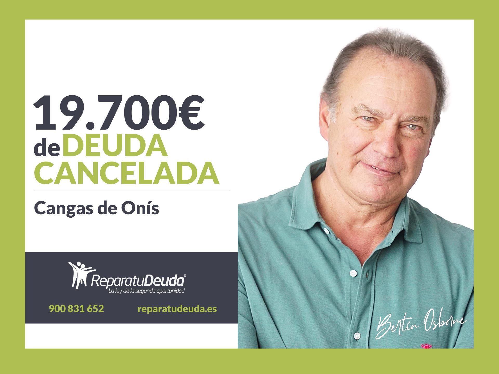 Repara tu Deuda Abogados cancela 19.700 € en Cangas de Onís (Asturias) con la Ley de Segunda Oportunidad