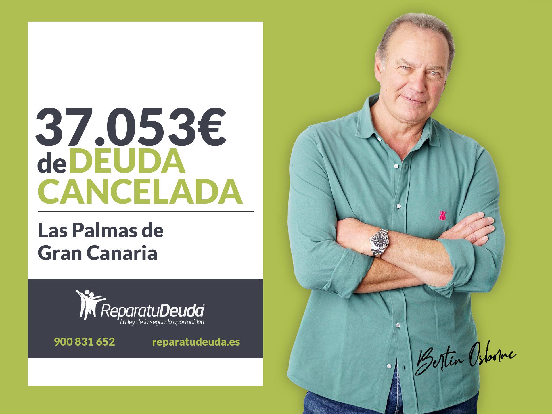 Repara tu Deuda cancela 37.053 € en Las Palmas de Gran Canaria (Canarias) con la Ley de Segunda Oportunidad