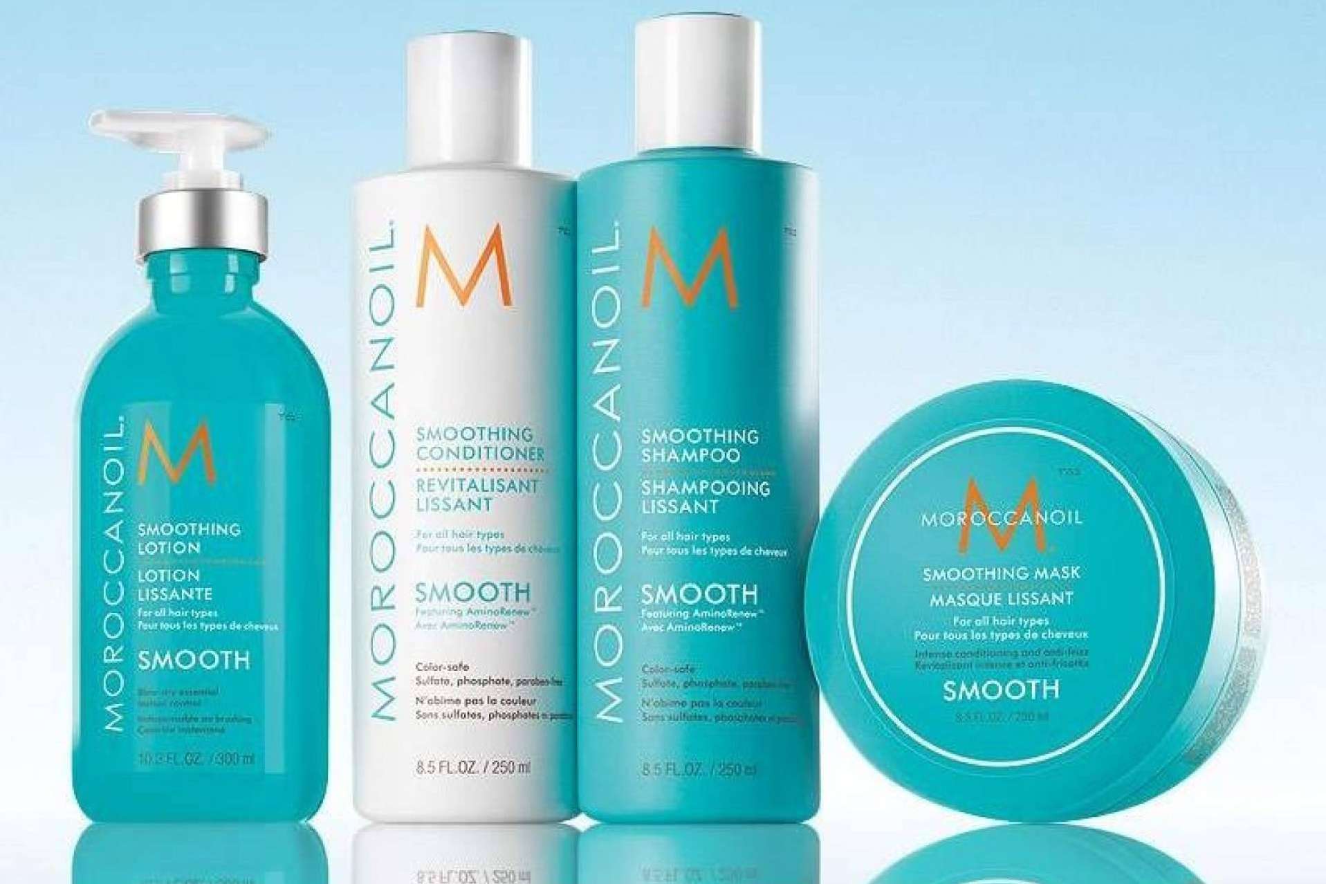 Controlar el encrespado fácilmente con la línea Moroccanoil Smooth de Llarcó