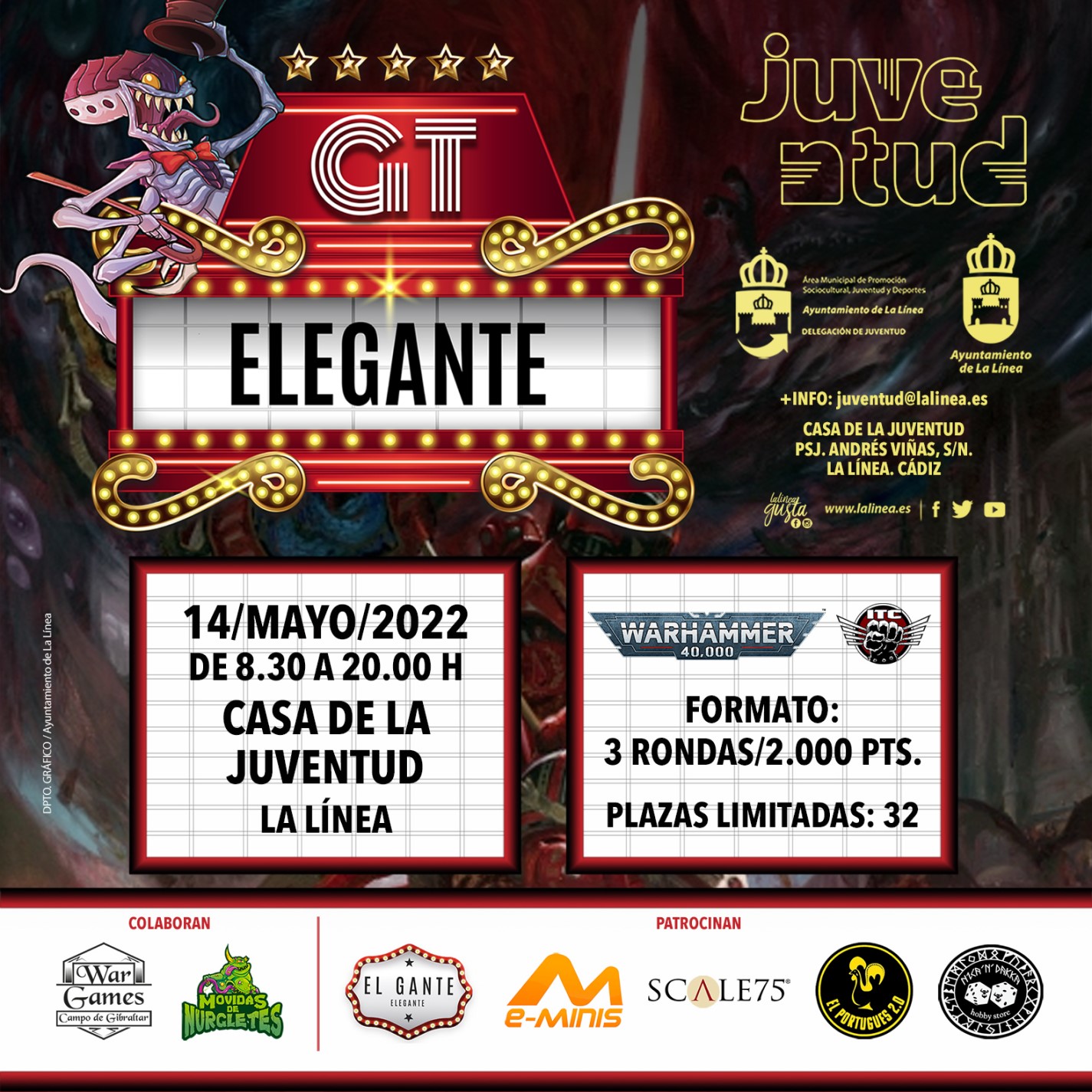 Más de 40 participantes de todo el país se darán cita el sábado en el gran torneo del juego de estrategia “Warhammer 40.000”