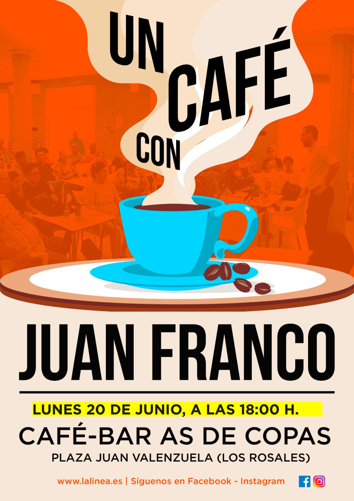 El lunes, ‘Un café con Juan Franco’ en la barriada de Periáñez