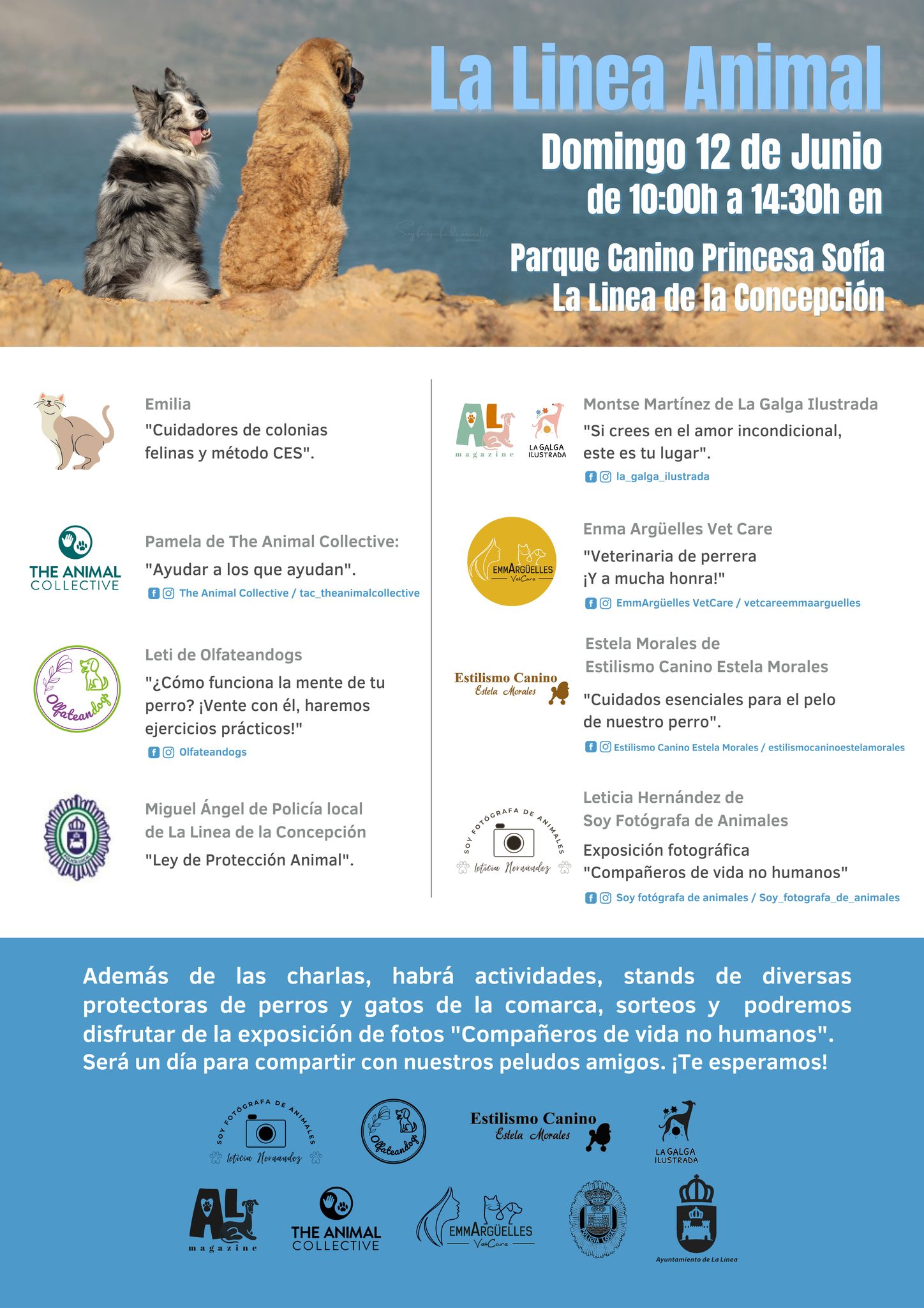 El parque canino del Princesa Sofía acogerá el domingo un evento gratuito sobre protección animal
