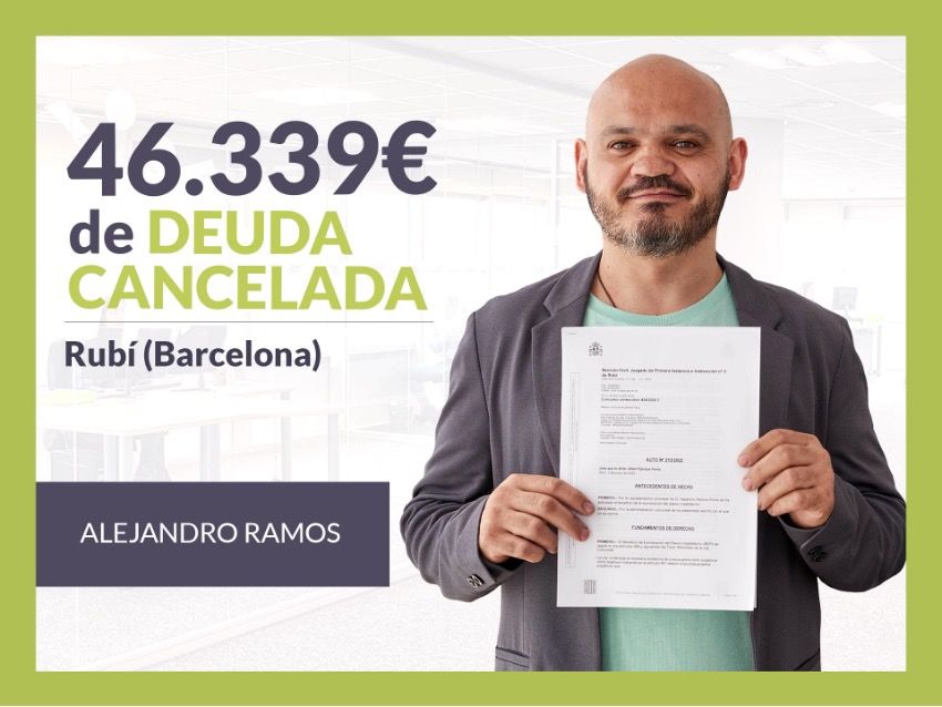 Repara tu Deuda Abogados cancela 46.339 € en Rubí (Barcelona) con la Ley de Segunda Oportunidad
