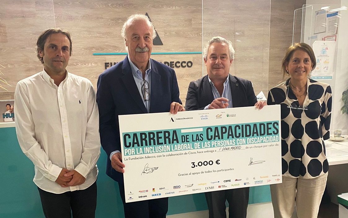 Vicente del Bosque reconocido por la Fundación Adecco por su Compromiso Social