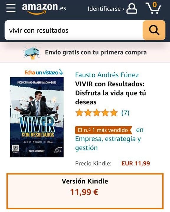 "Vivir con Resultados" de Fausto Andrés, #1 en ventas en Latinoamérica y España
