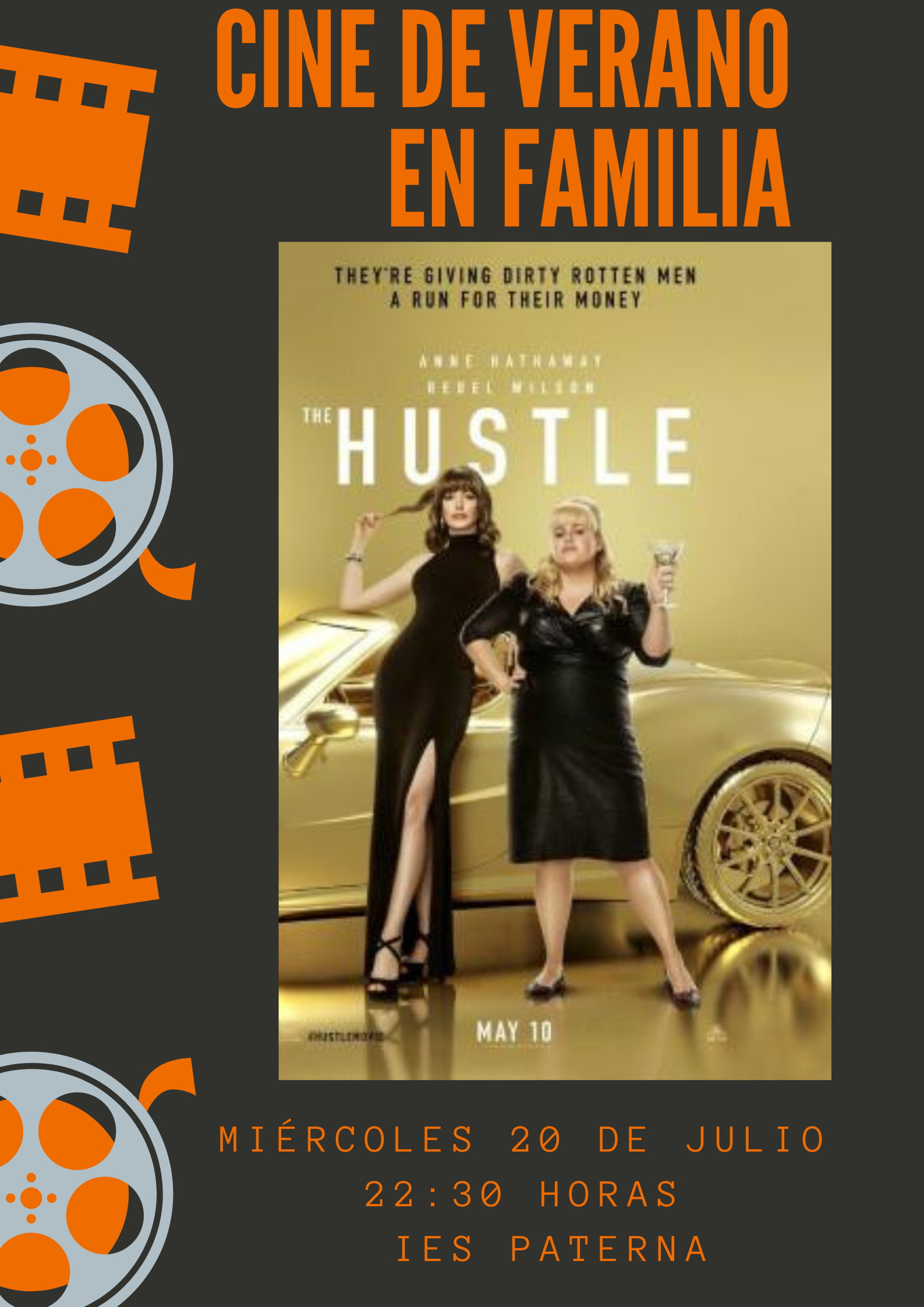 SEGUNDA SESIÓN DE CINE EN FAMILIA 2022, CON LA PROYECCIÓN DE LA PELÍCULA TIMADORAS COMPULSIVAS