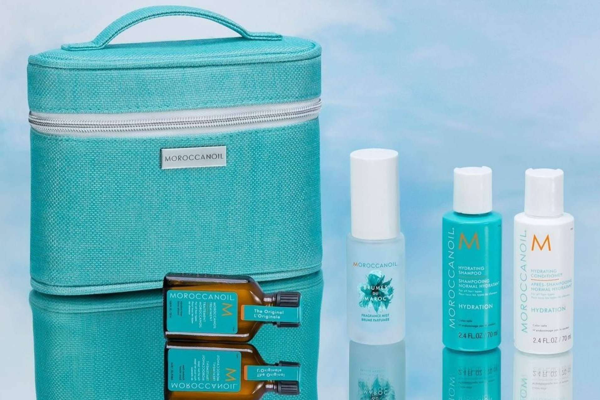 Nuevos neceseres de viaje Moroccanoil disponibles en Llarcó