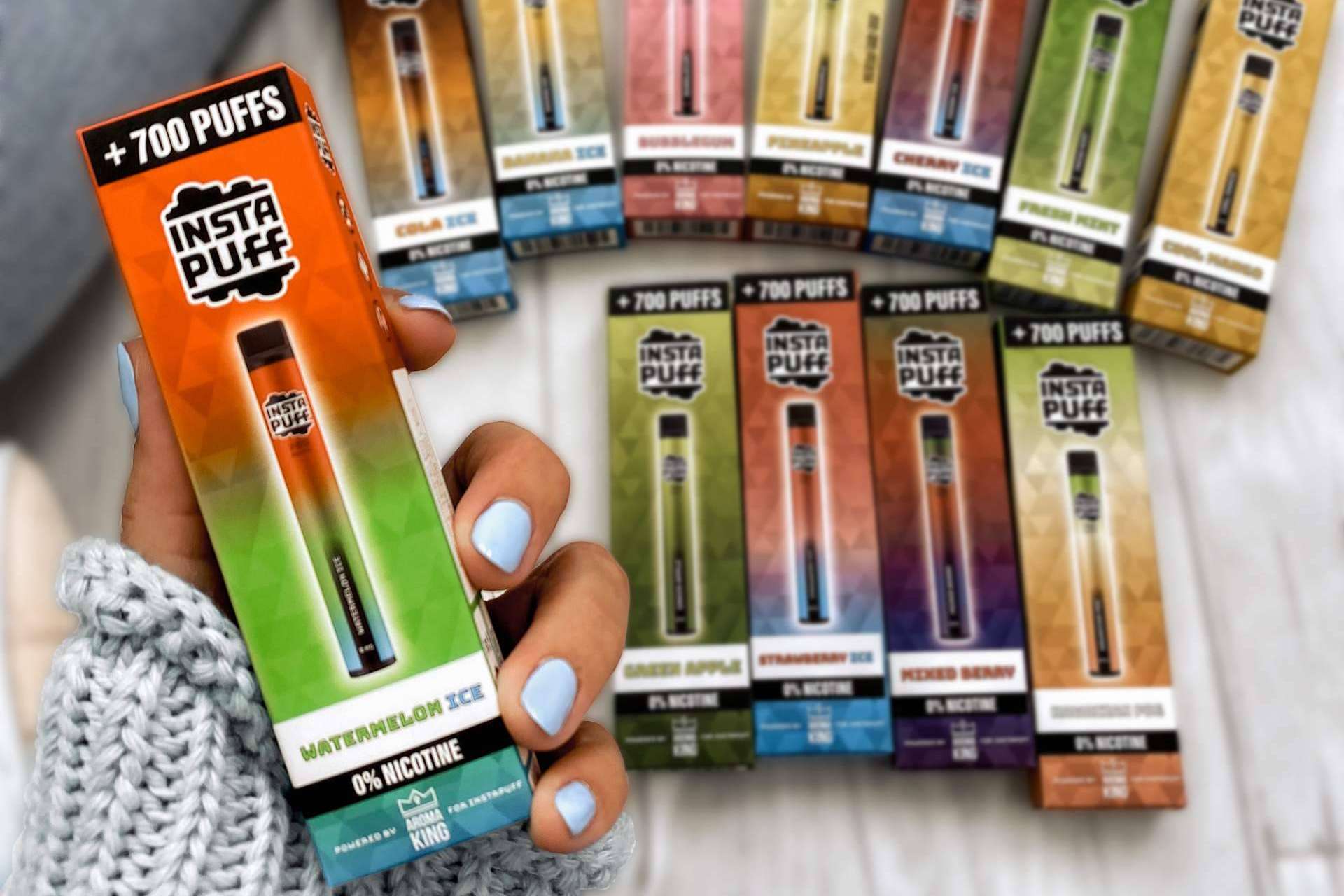 Aroma King dispone de Insta Puff, la marca de vapers que ayuda a dejar de fumar