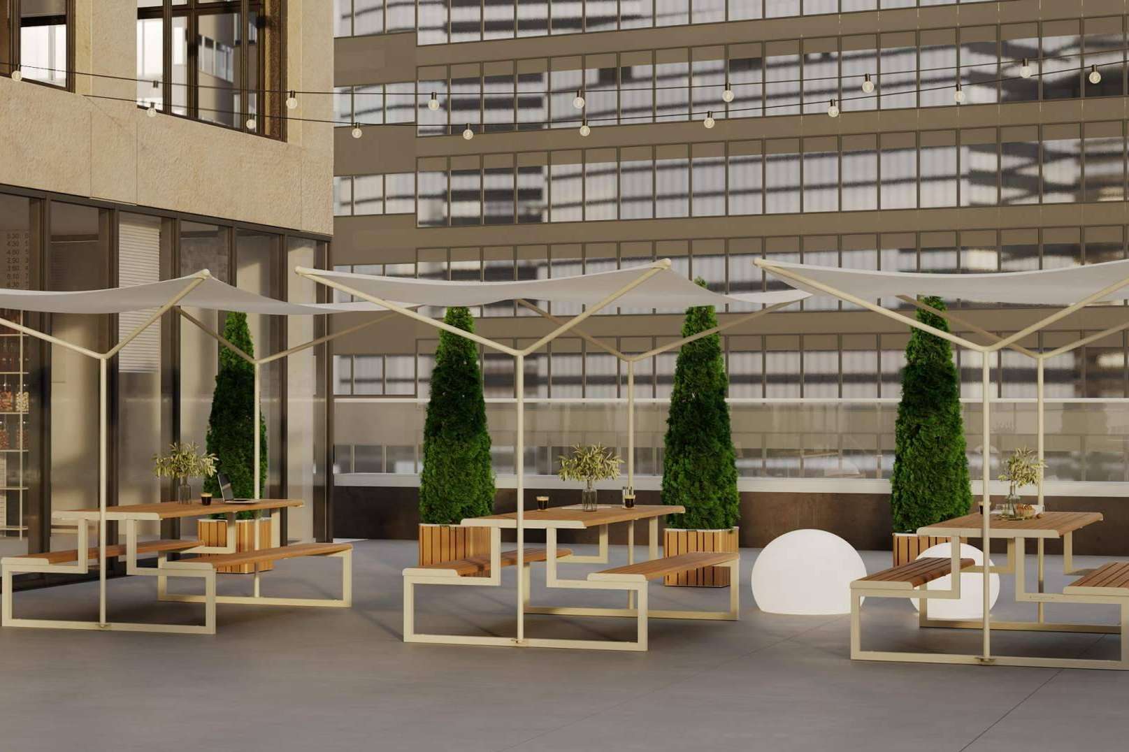 La importancia del diseño de espacios outdoor en oficinas, por Mobiliar