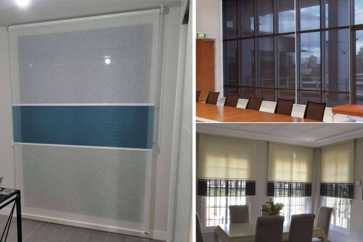 Cortinas a medida y estores enrollables personalizados para reforzar el branding de una empresa, con Office Deco