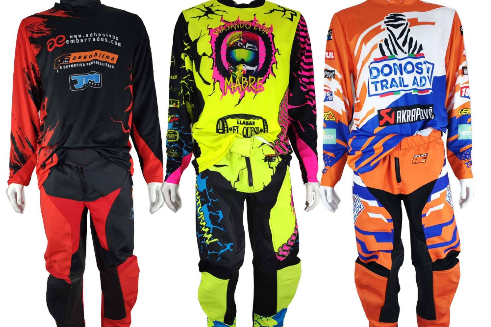 Ropa personalizada de moto off road