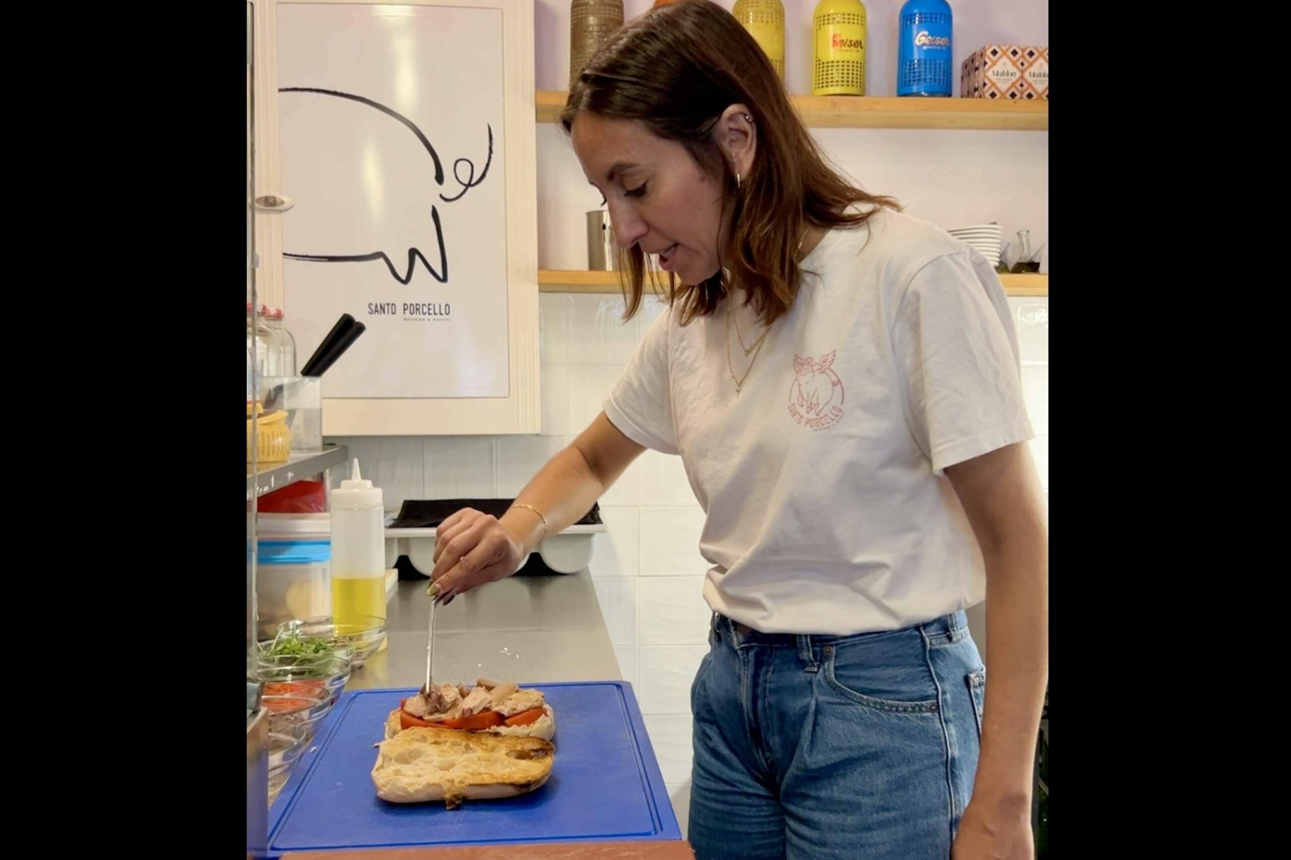 Good2be, el nuevo panino mediterráneo creado por Ariana Díaz en la bodega y charcuteria italiana Santo Porcello