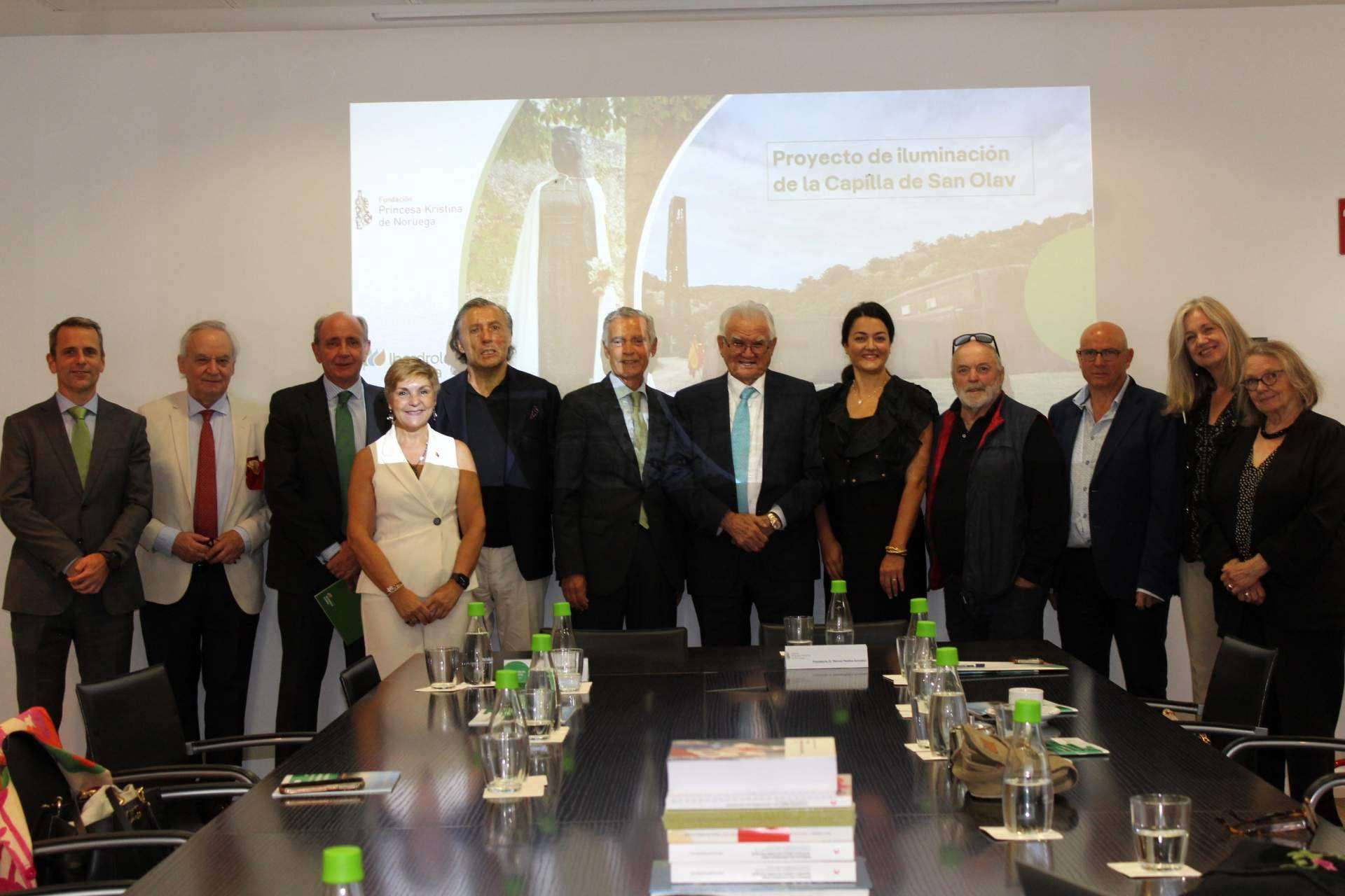 La Fundación Iberdrola España firma un convenio con la Fundación Princesa Kristina de Noruega para iluminar la Capilla de San Olav en Covarrubias