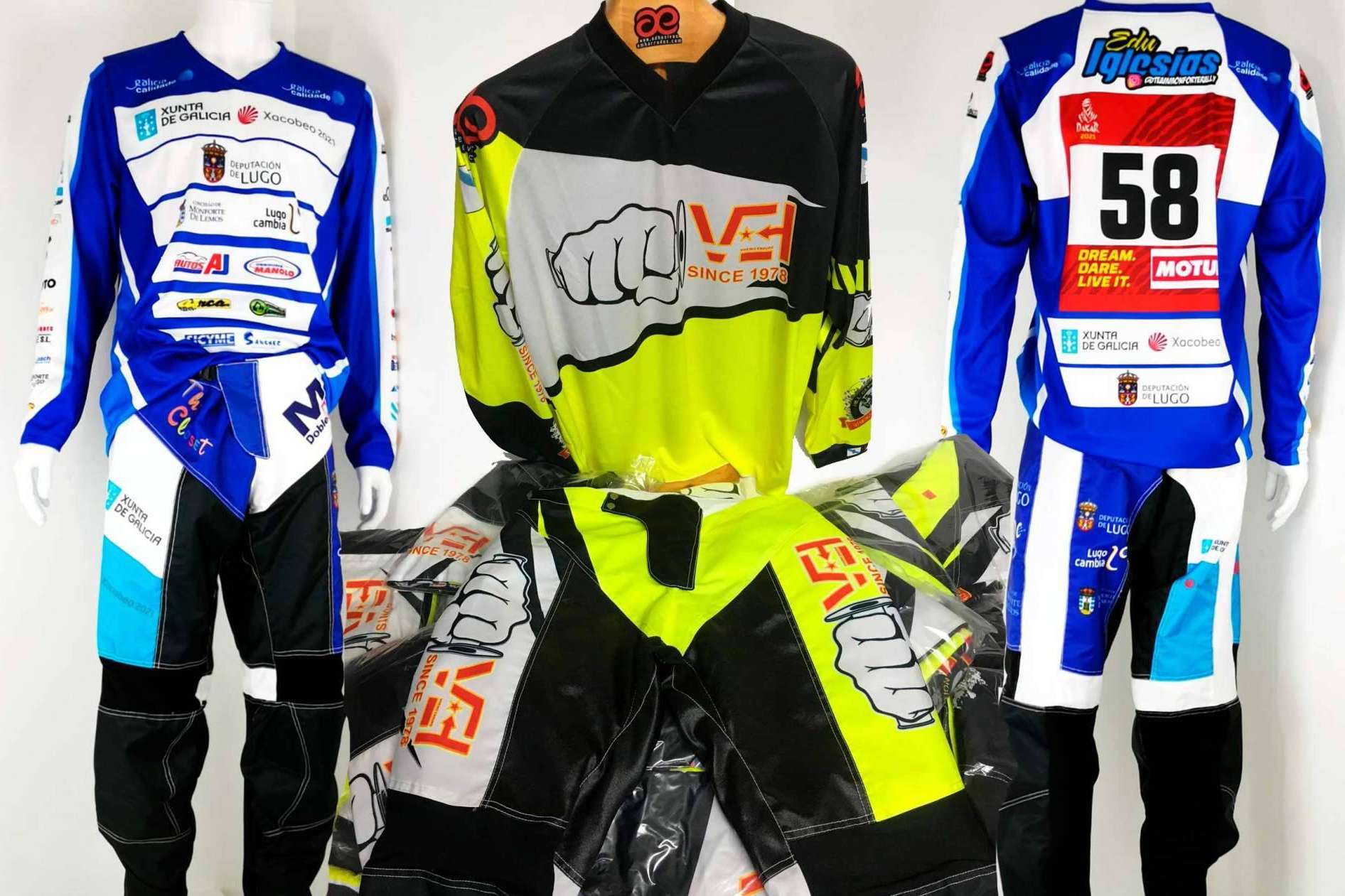 ADHESIVOSEMBARRADOS ofrece una personalización única de la ropa de moto