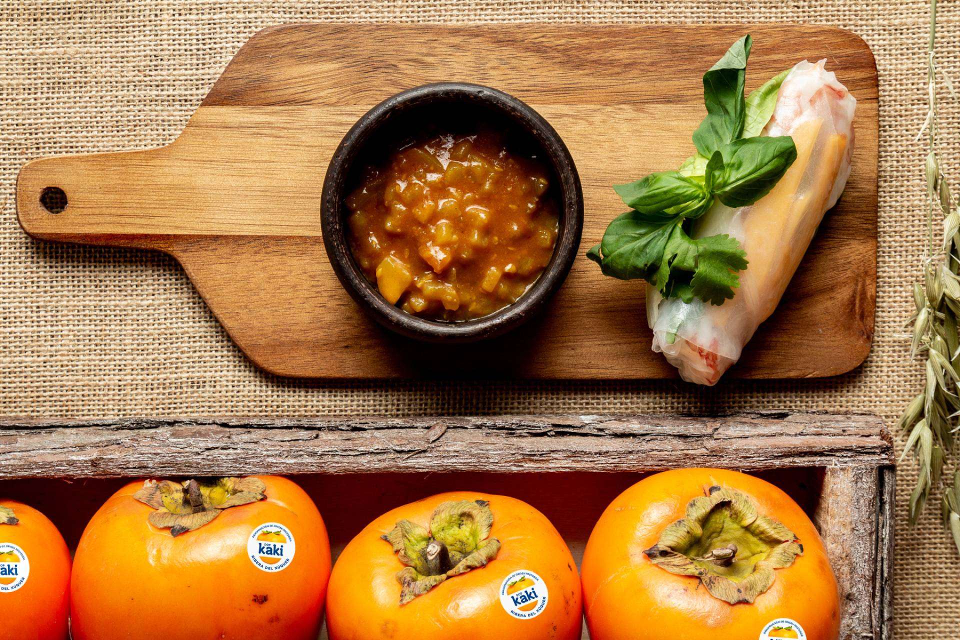 El KAKI D.O.P. ribera del xúquer, la fruta de la temporada, protagonista de cinco innovadoras recetas otoñales