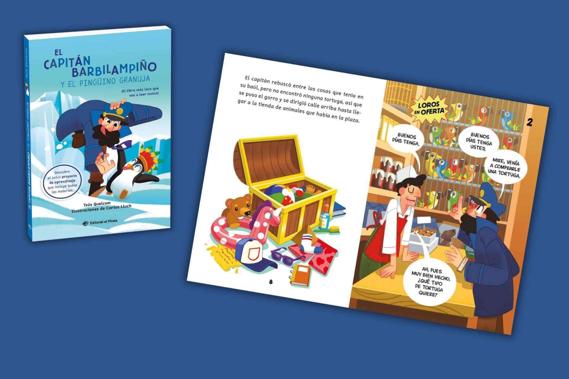 Descubrir la aventura más divertida de tercero de primaria; El Capitán Barbilampiño y el pingüino granuja