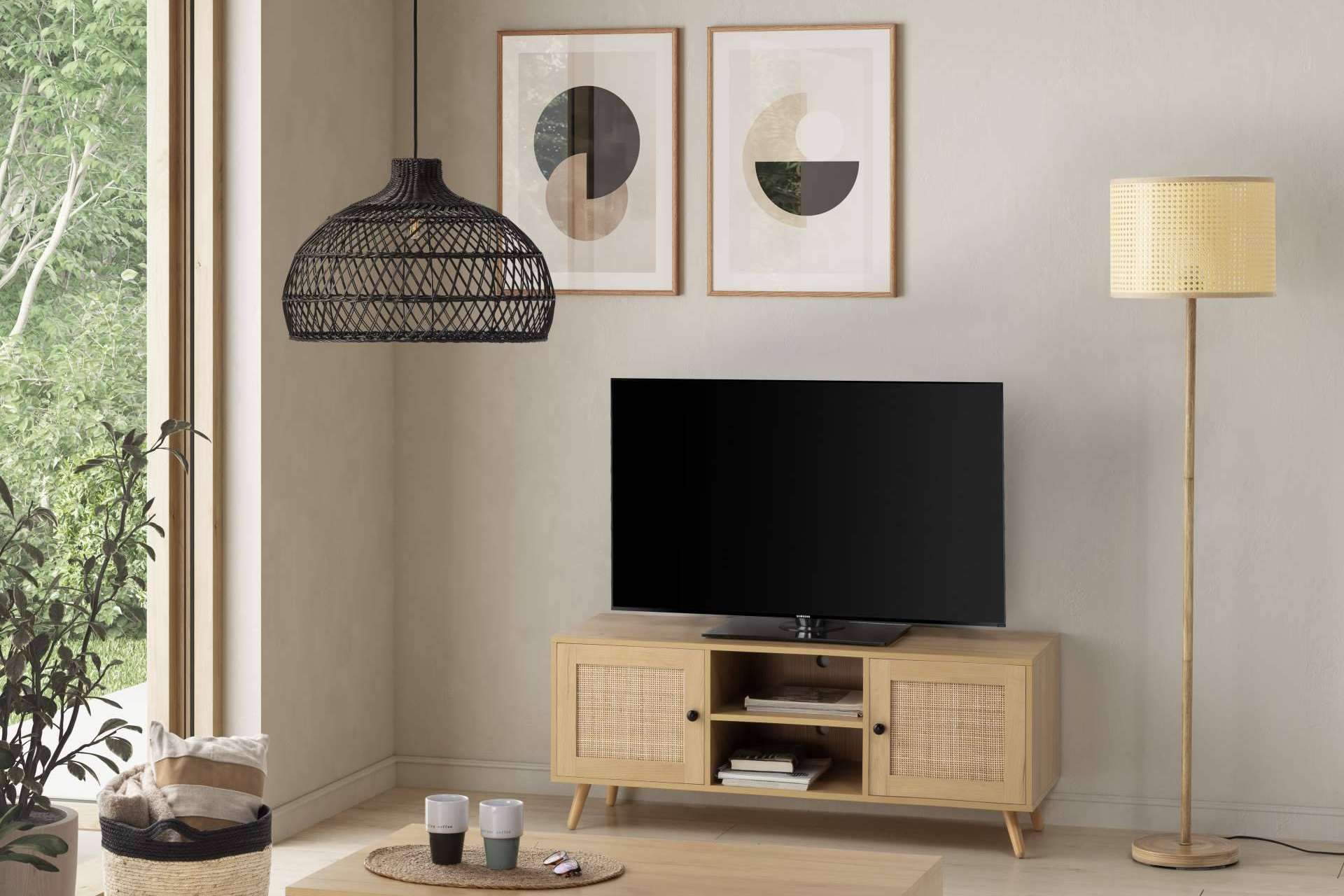 Top Mueble refuerza su oferta con lámparas de techo de ratán y bambú, tendencia en iluminación