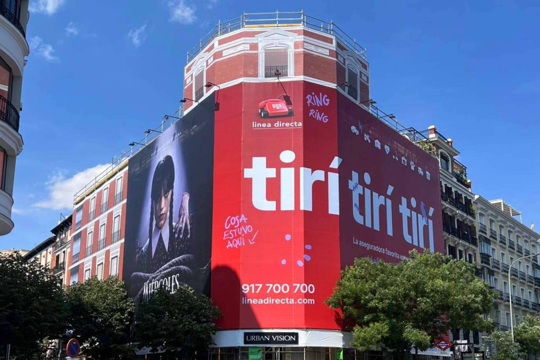 Línea Directa sorprende con una campaña por el estreno de Miércoles que pone en valor su oferta multiproducto