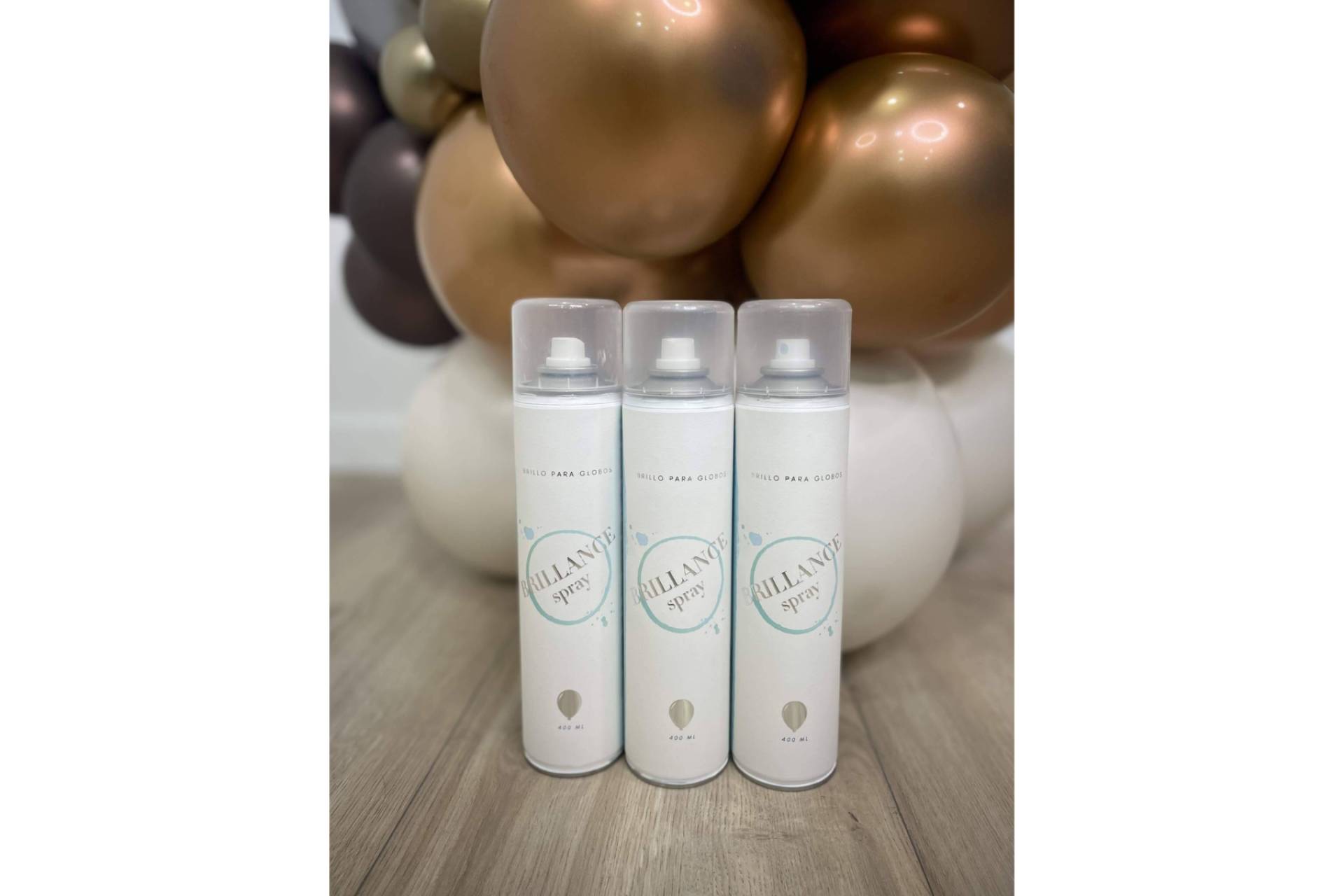 Brillo spray para globos; acabado profesional para decoraciones visualmente impactantes