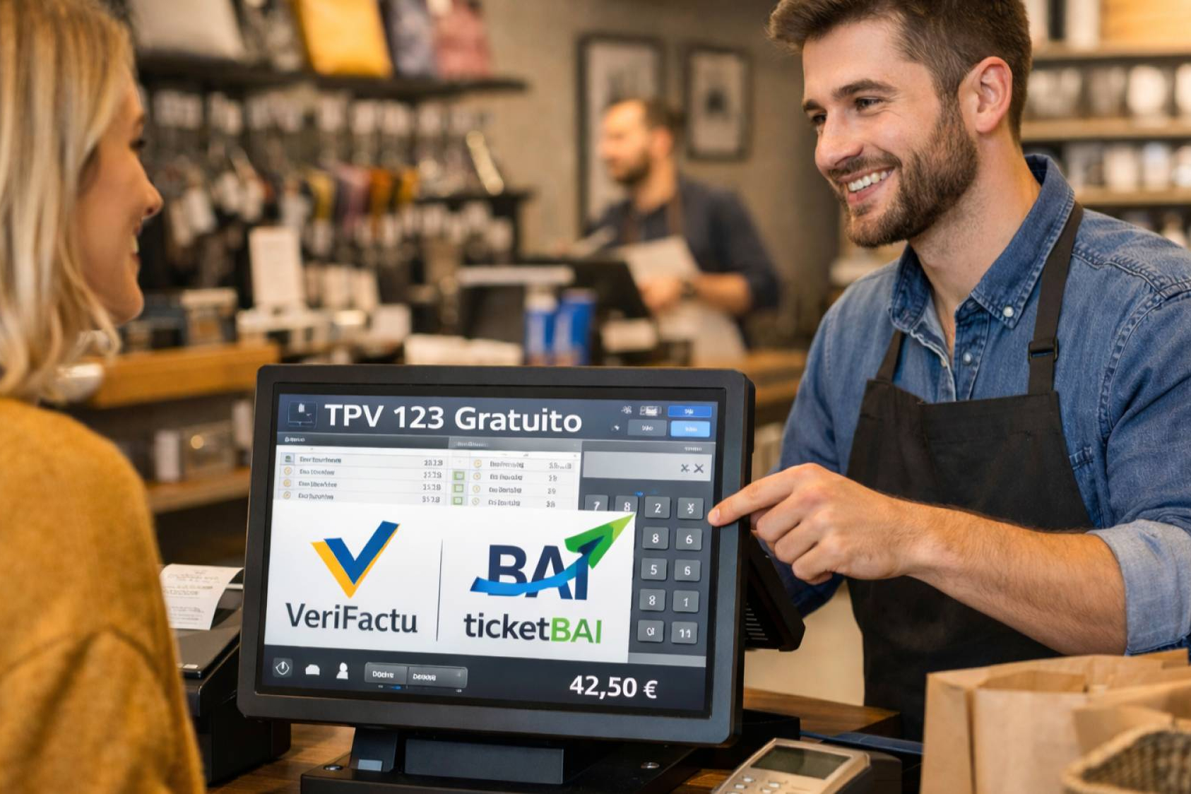 TPV 123 Gratuito refuerza sus funcionalidades con control horario y cumplimiento integral de VeriFactu y TicketBAI