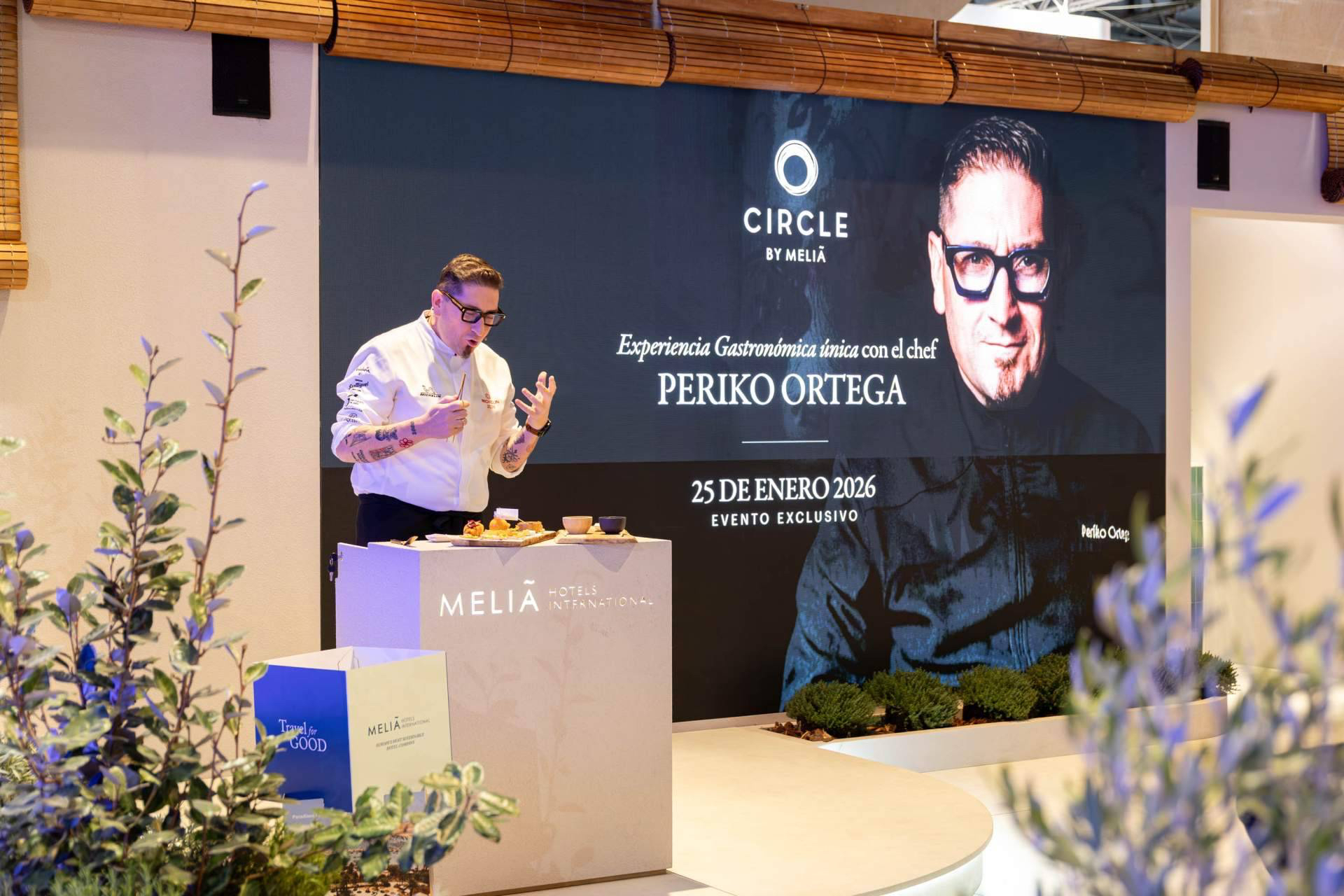 El chef Periko Ortega descubrió su cocina en Fitur y Madrid Fusión