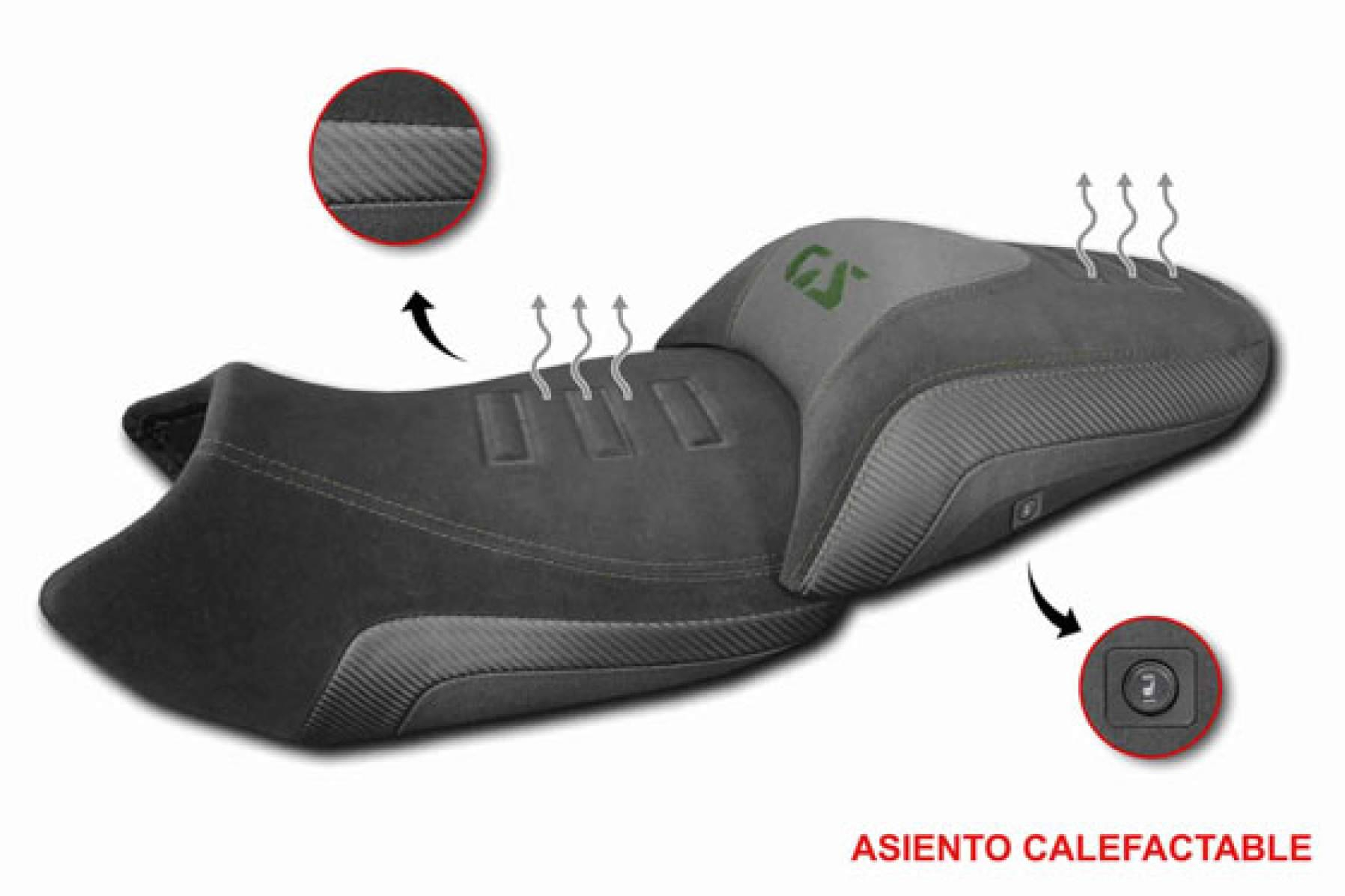 Tecnología aplicada a los asientos de moto, soluciones calefactables para rutas exigentes