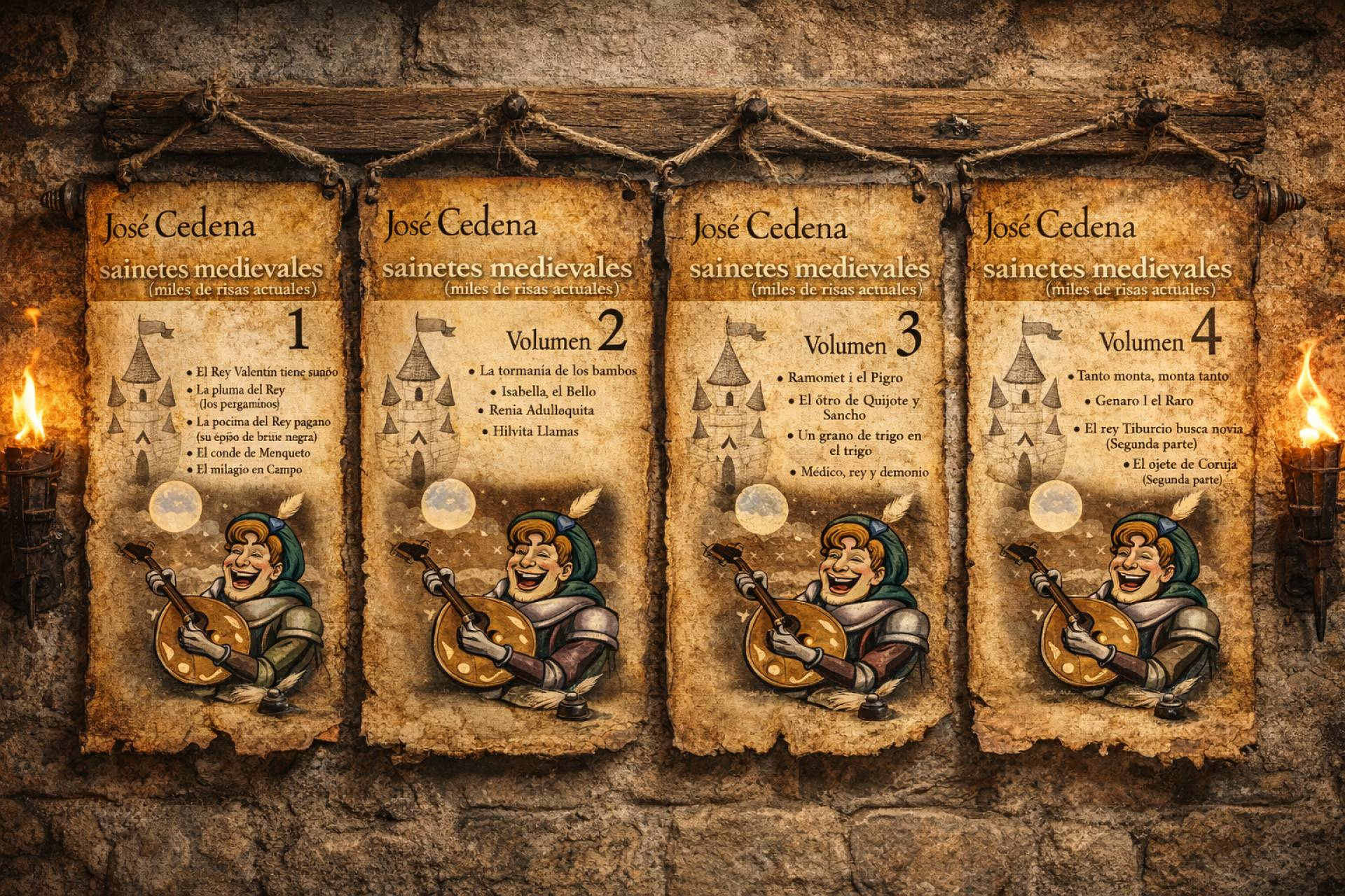 José Cedena publica el cuarto volumen de su colección 'Sainetes Medievales' combinando humor y crítica social