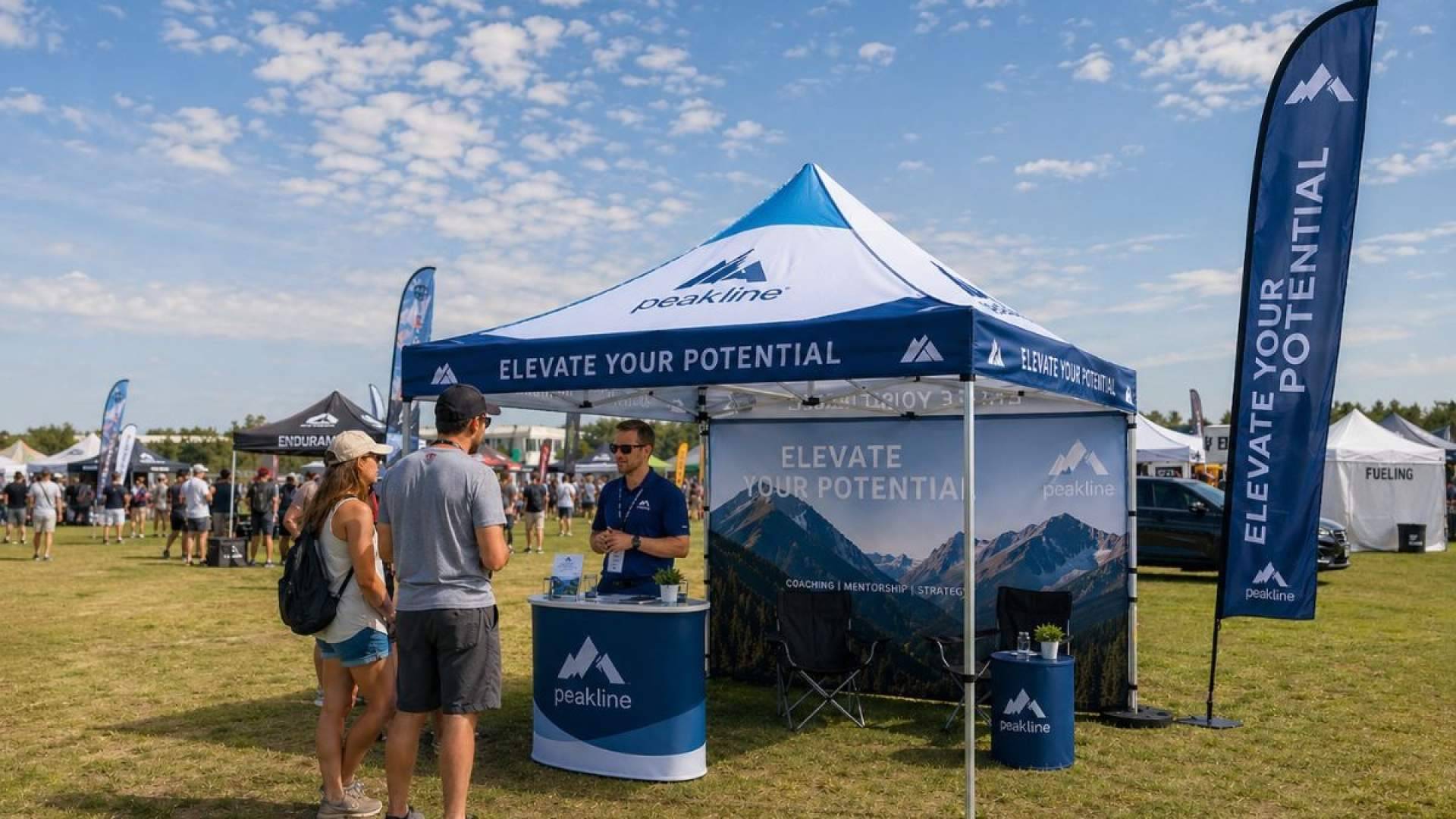 Carpas personalizadas para eventos exteriores que refuerzan la visibilidad de marca