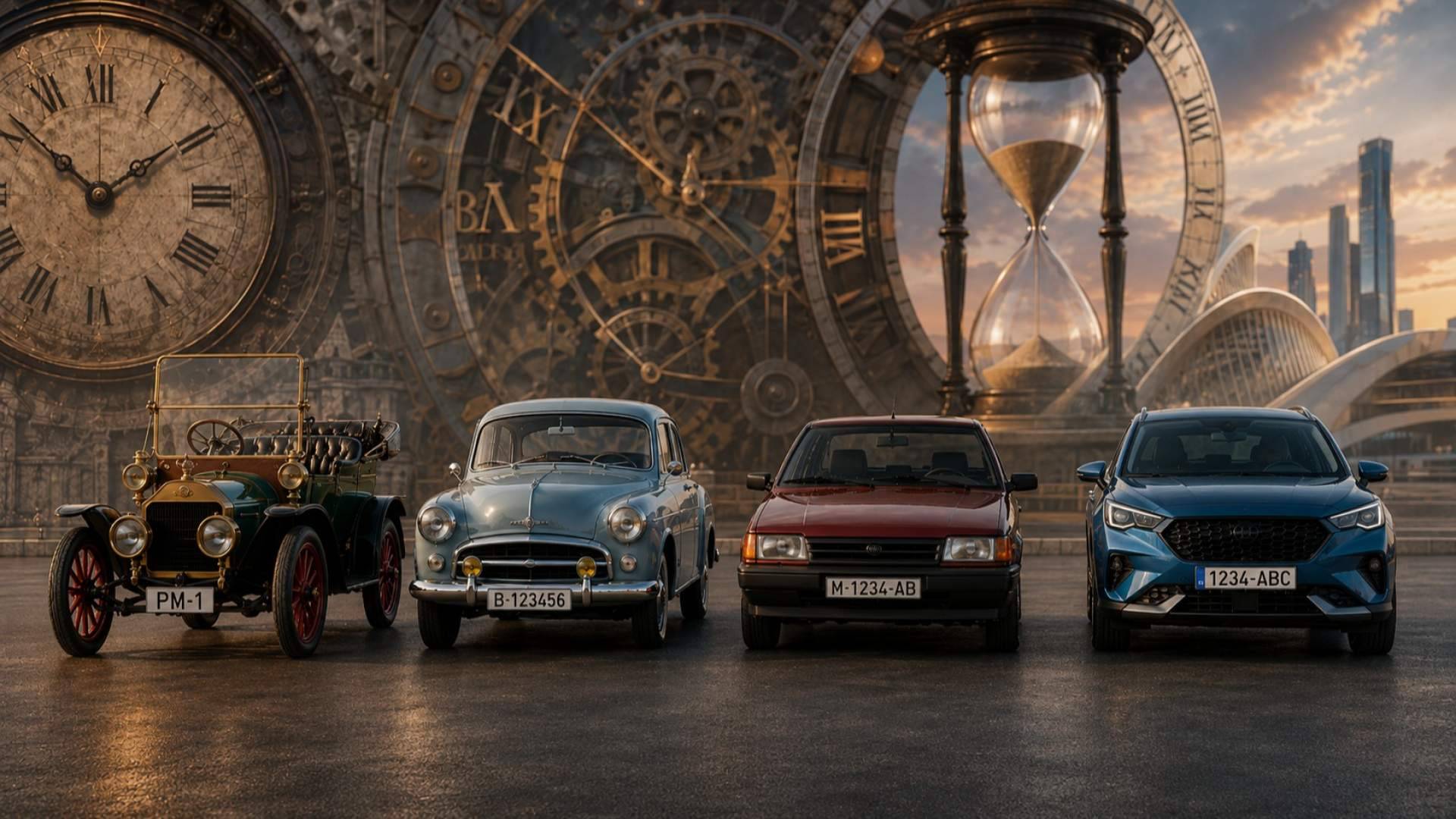 Matrículas de coche en España; más de un siglo de historia sobre ruedas