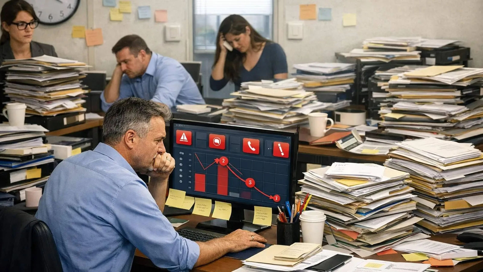 La pérdida de productividad en la empresa incrementa el impacto de las tareas manuales y repetitivas